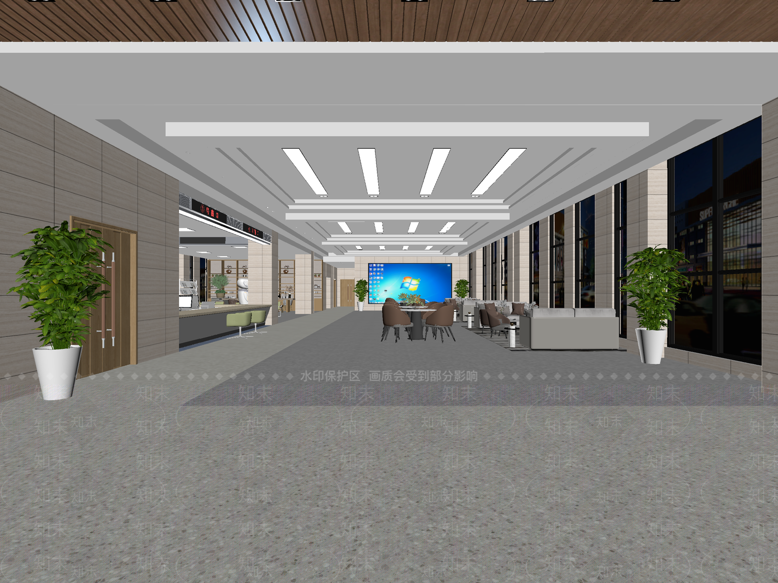 现代售楼处3D模型下载【ID:1214127164】