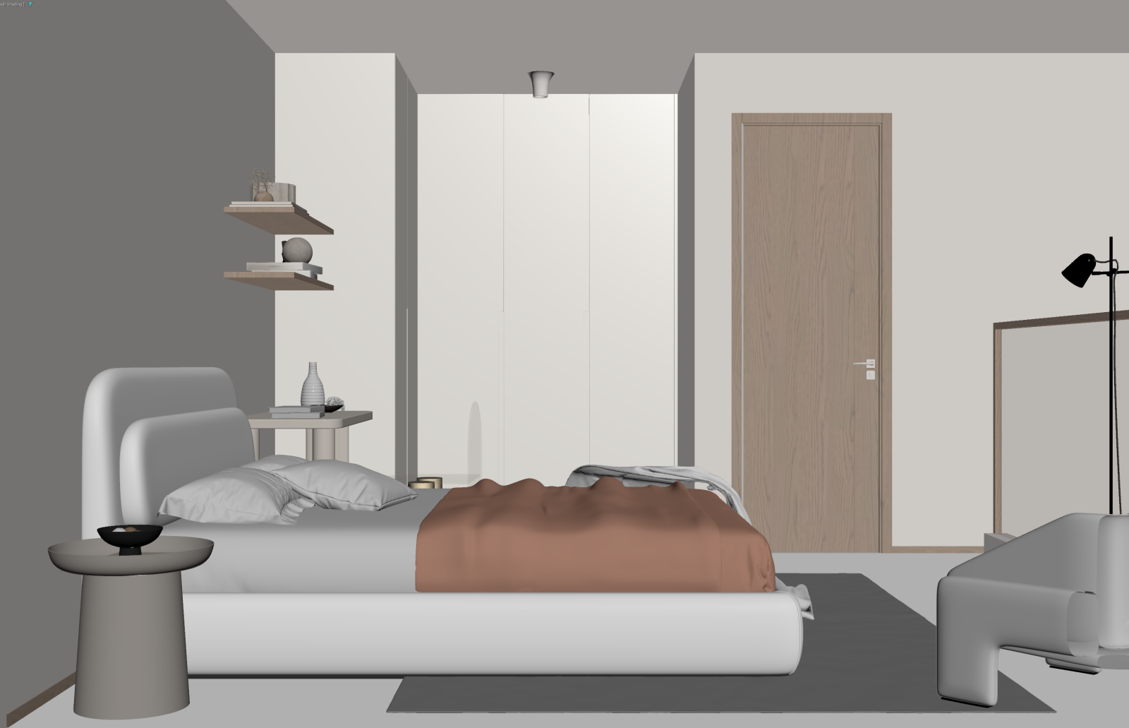 现代家居卧室3D模型下载【ID:1221481705】