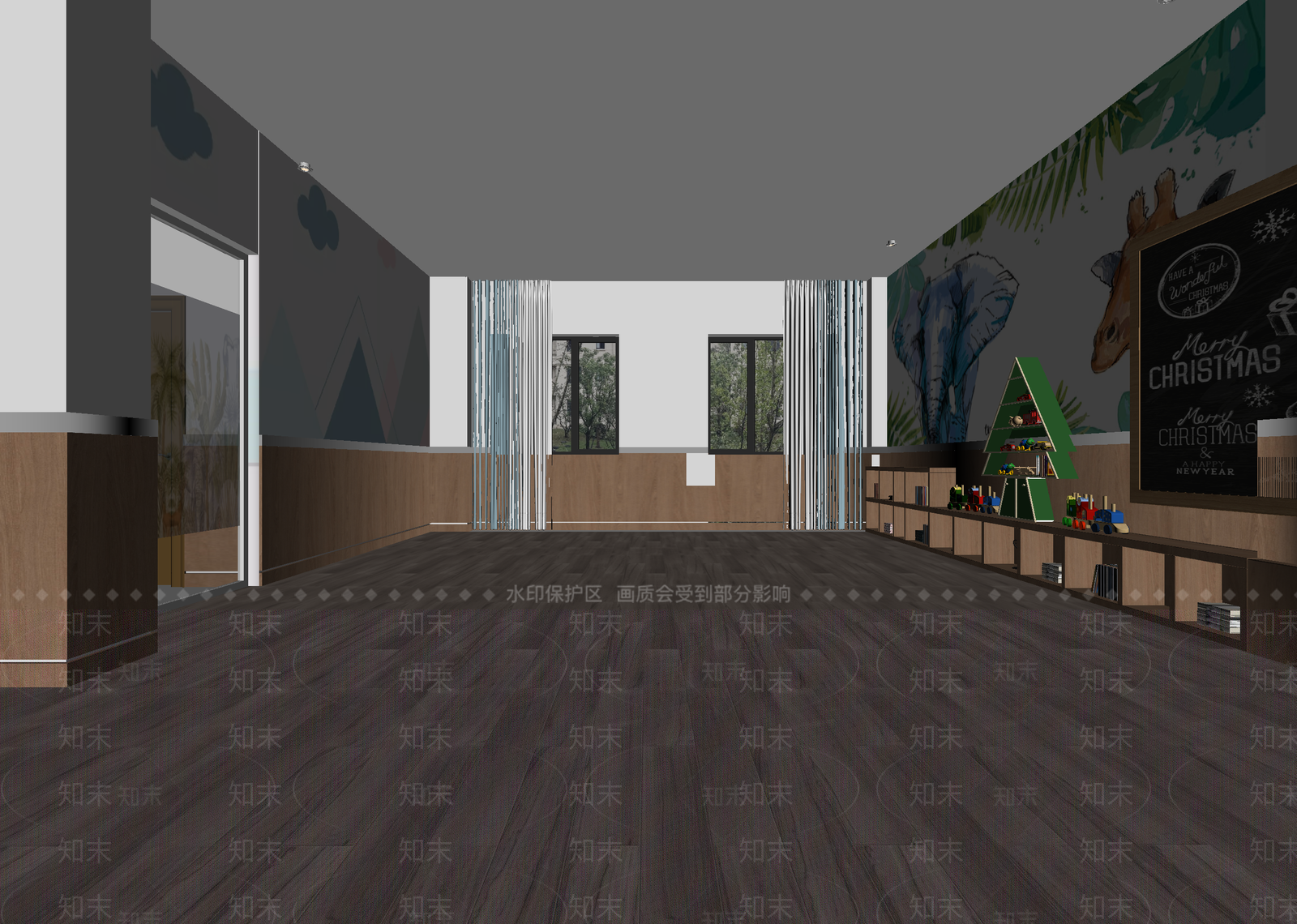 现代儿童娱乐室3D模型下载【ID:1214161794】