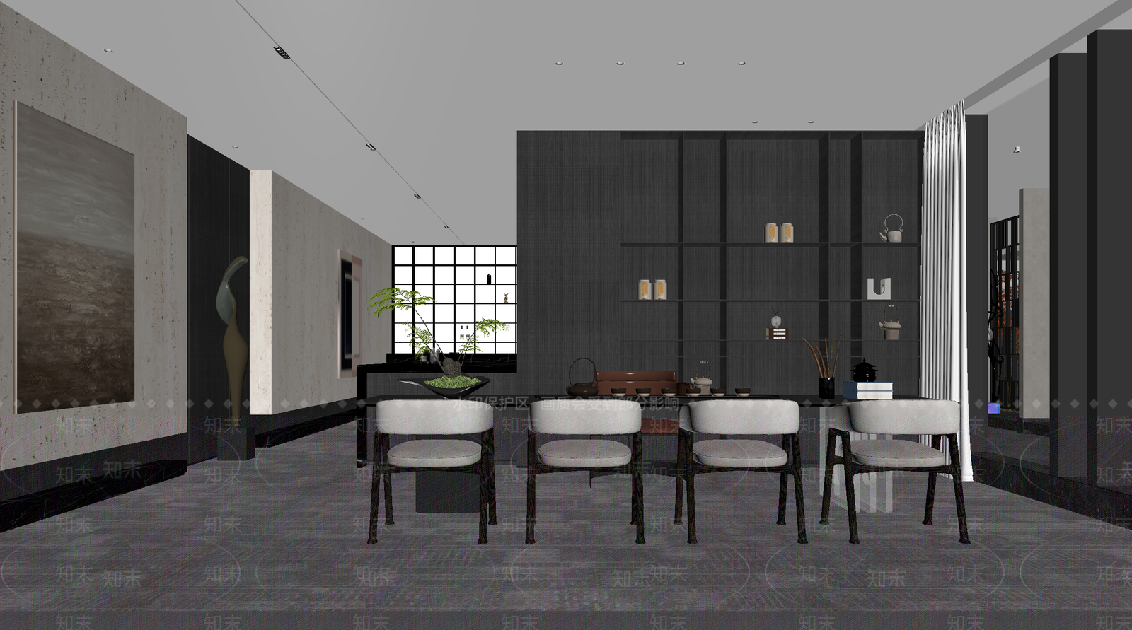 茶馆3D模型下载【ID:1214084327】