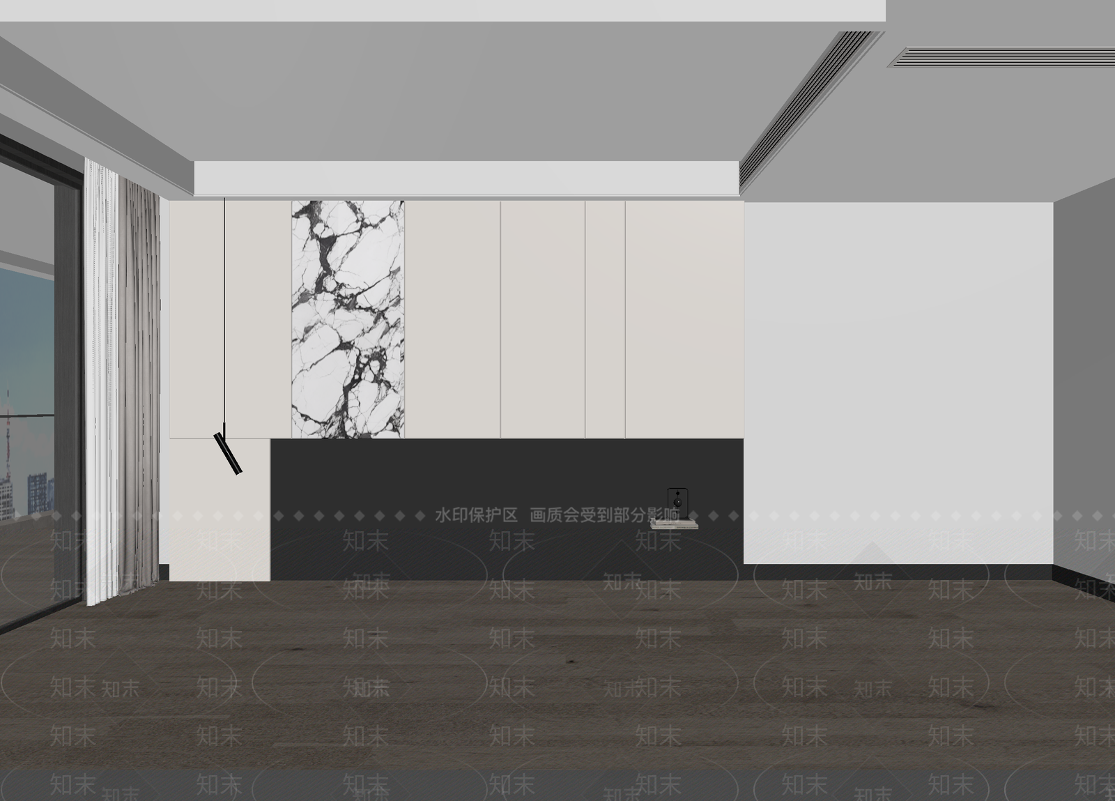 现代民宿客房3D模型下载【ID:1215019737】