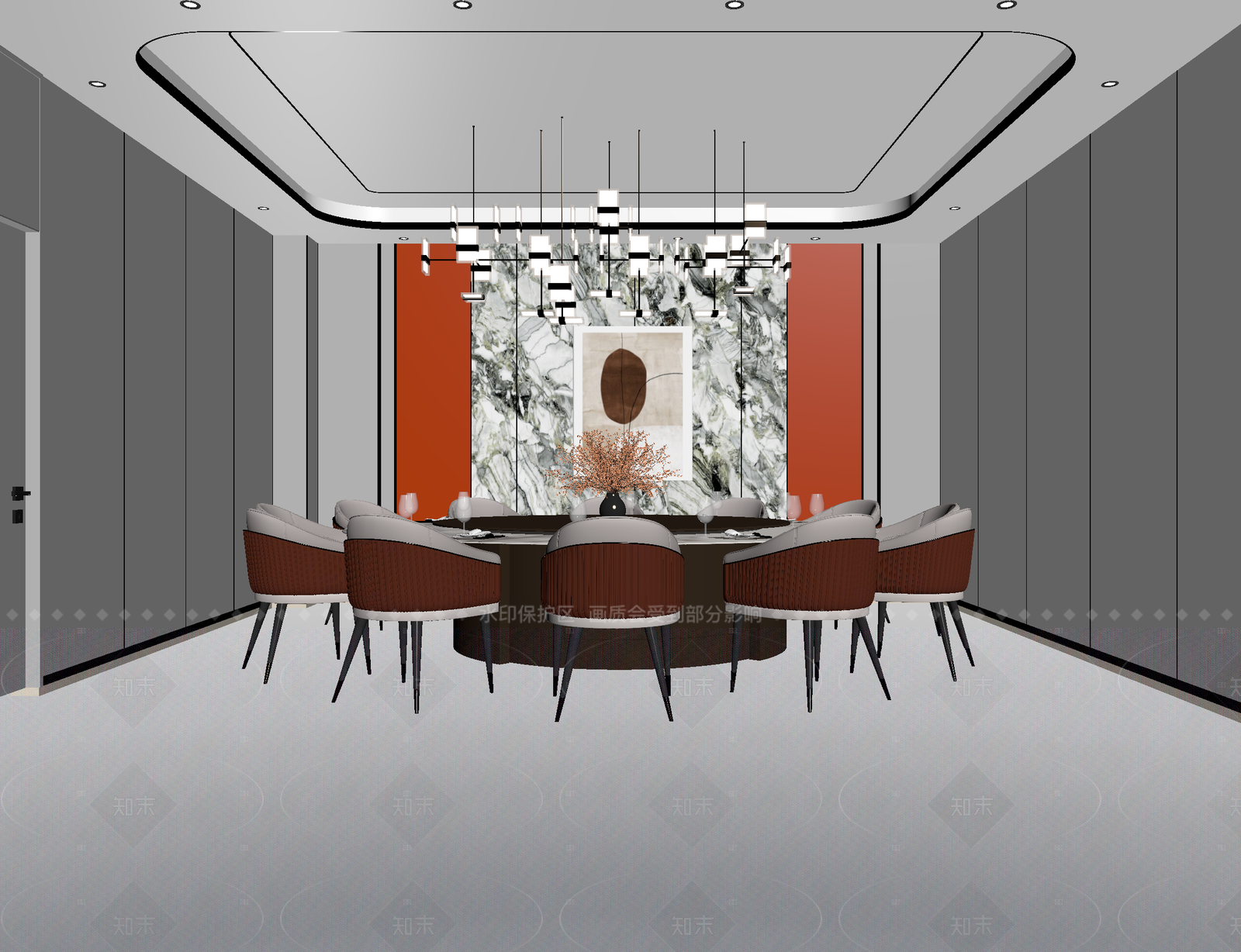 现代包厢3D模型下载【ID:1214638383】