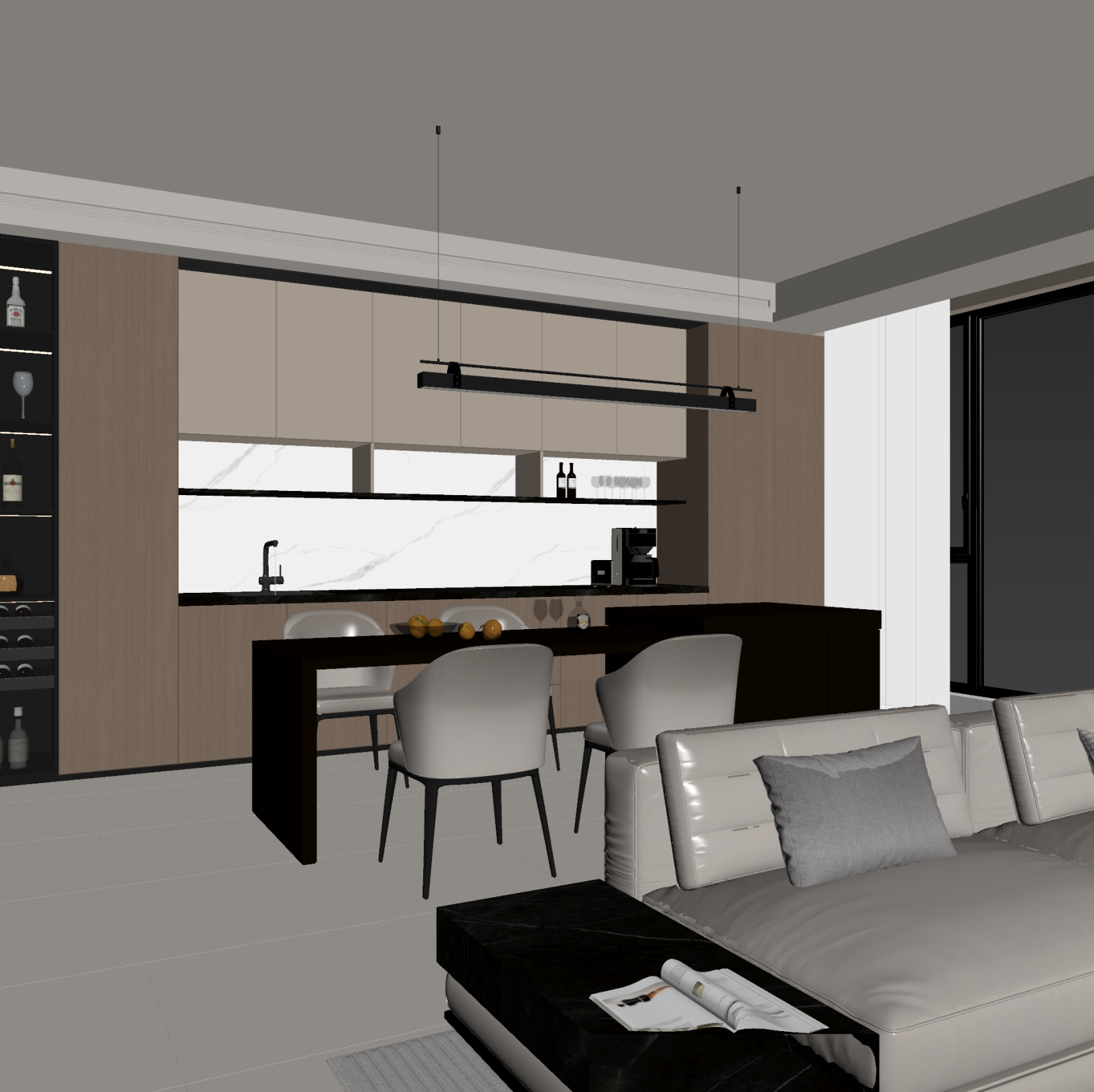 意式客餐厅3D模型下载【ID:1221485624】