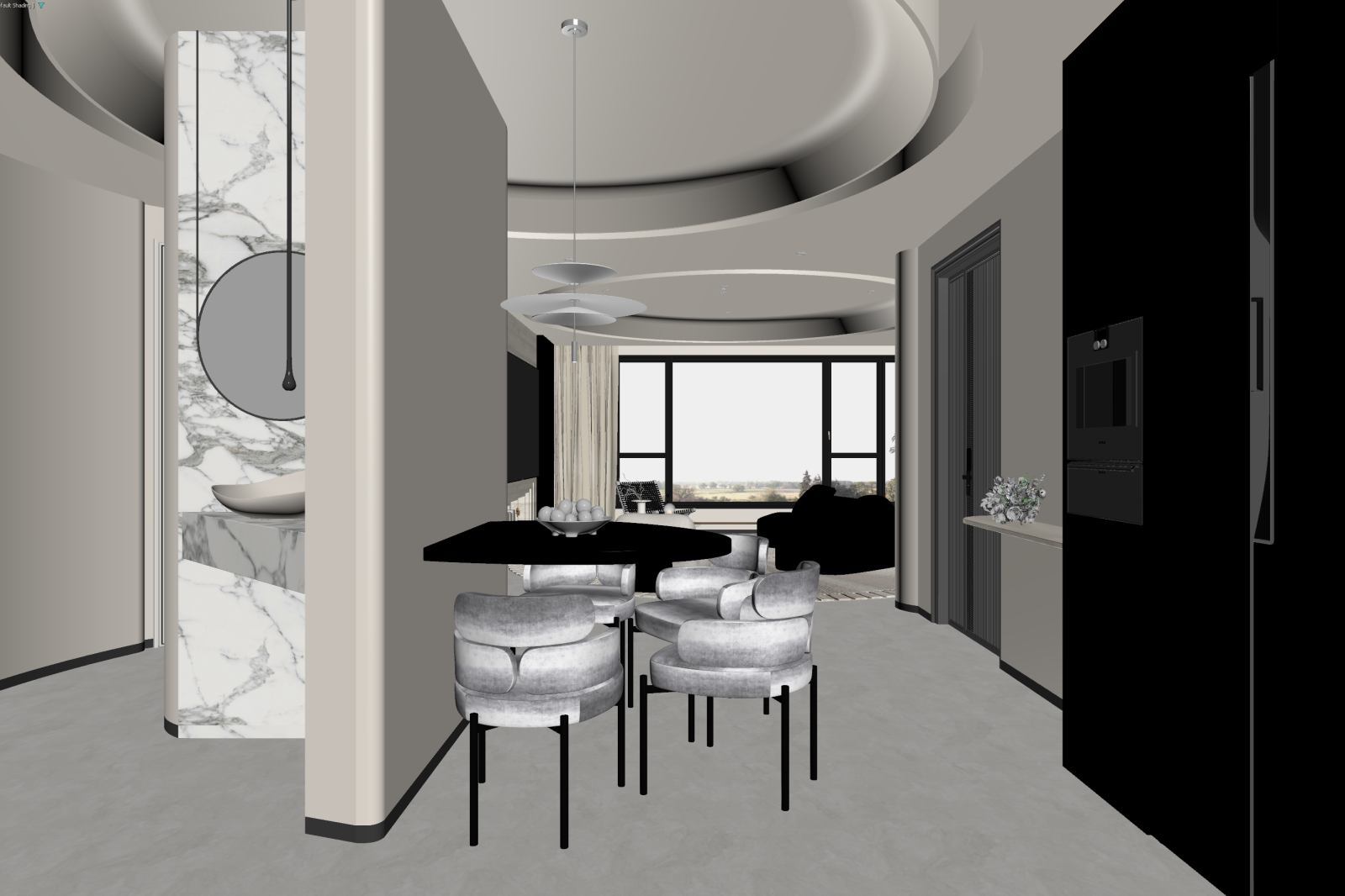 极简客餐厅3D模型下载【ID:1221493182】