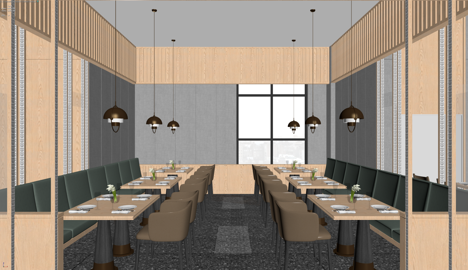 新中式酒店餐厅3D模型下载【ID:1221511439】