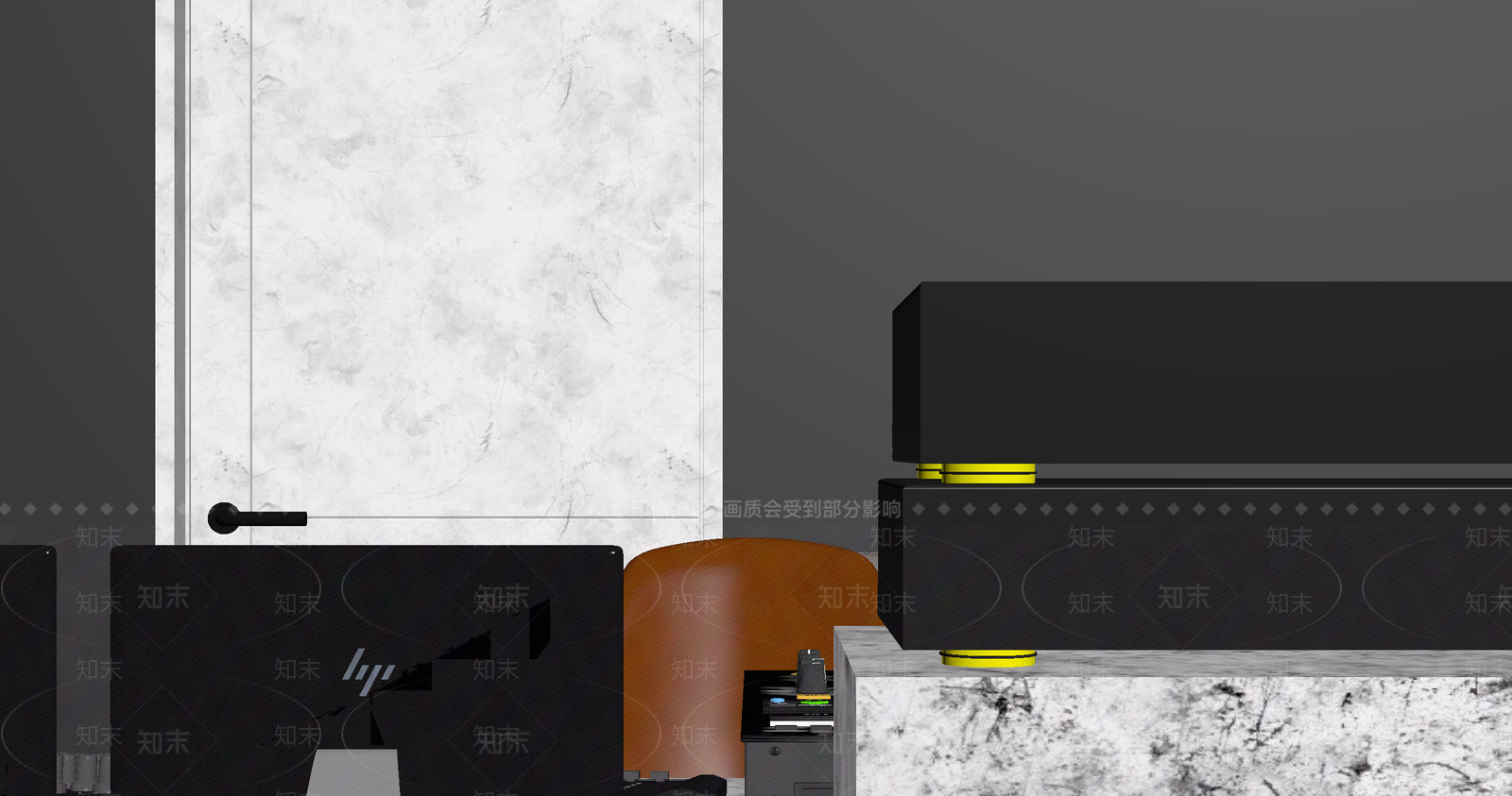 现代接待室3D模型下载【ID:1214019476】