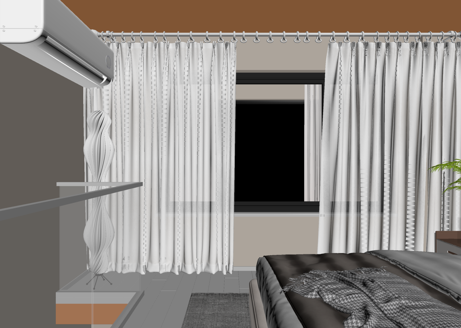 现代家居卧室3D模型下载【ID:1221538928】