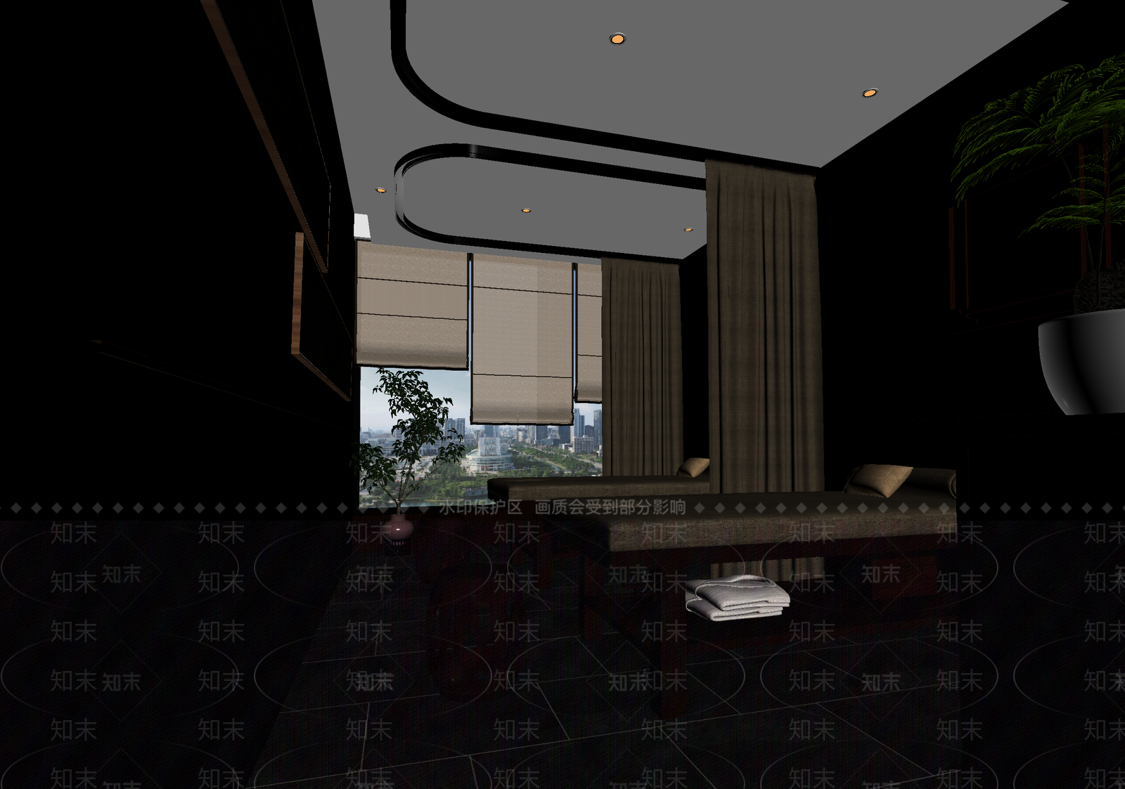 新中式美容院3D模型下载【ID:1214231199】