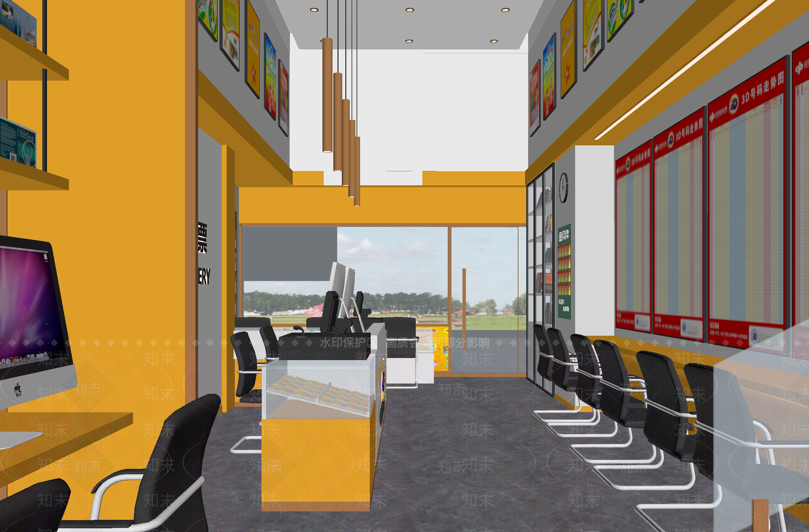 现代售楼处3D模型下载【ID:1214144999】