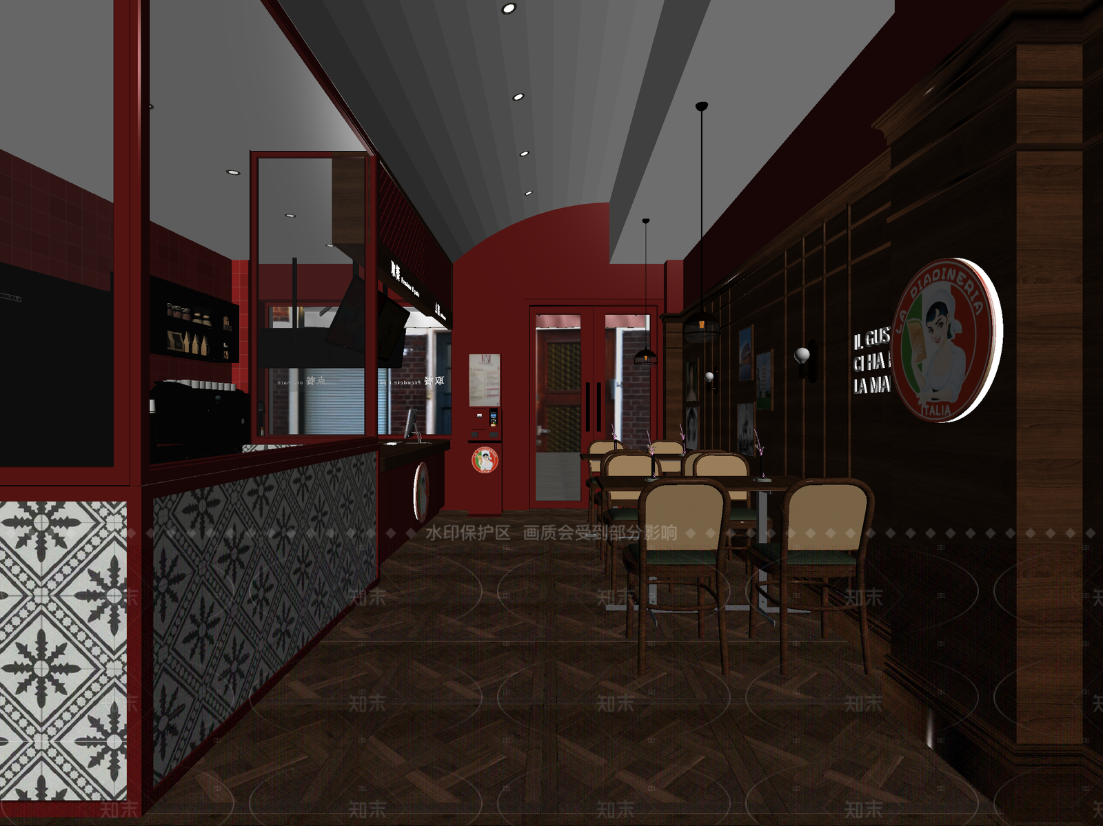 咖啡厅3D模型下载【ID:1214588111】