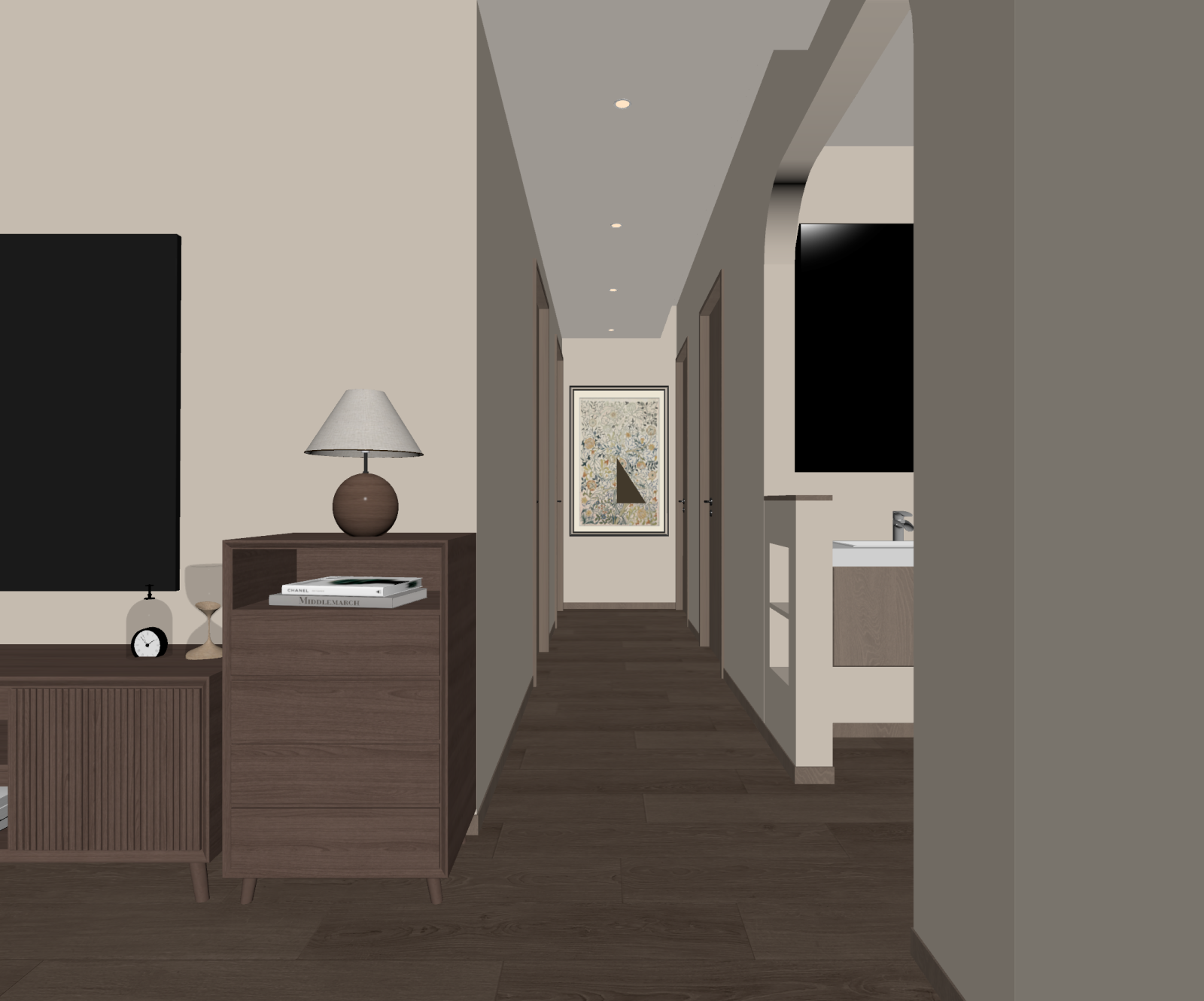 现代玄关3D模型下载【ID:1222081545】