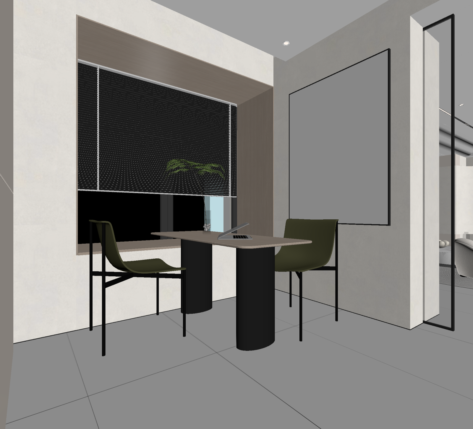 现代休息区3D模型下载【ID:1221767011】
