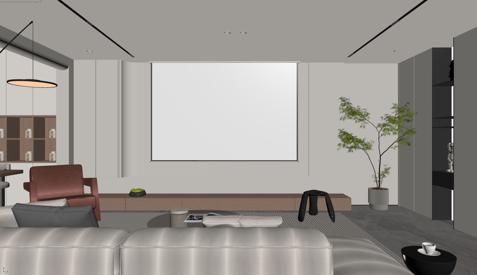 现代家居客厅3D模型下载【ID:1221926428】