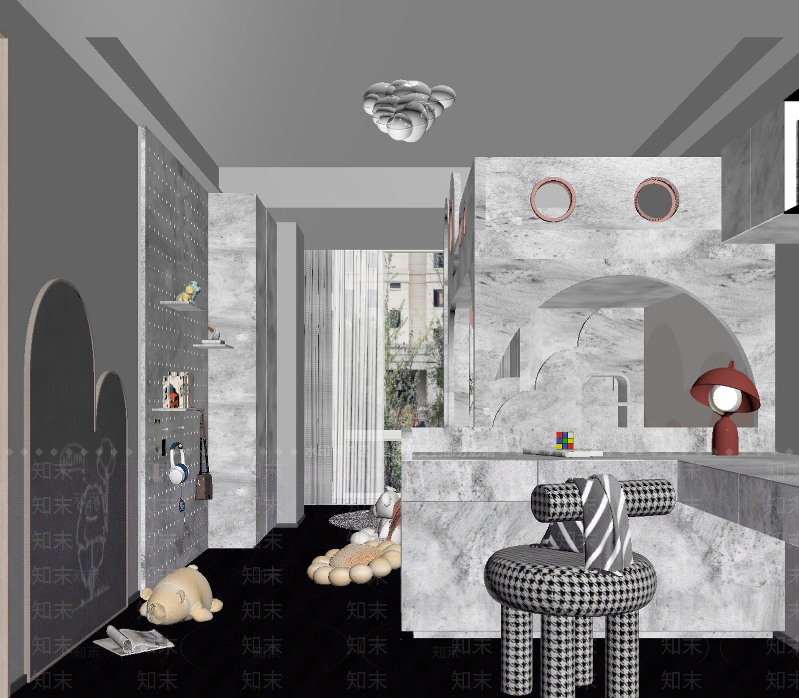 现代儿童娱乐室3D模型下载【ID:1213888981】