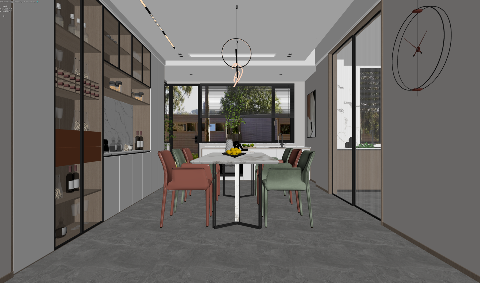 现代家居餐厅3D模型下载【ID:1221509353】
