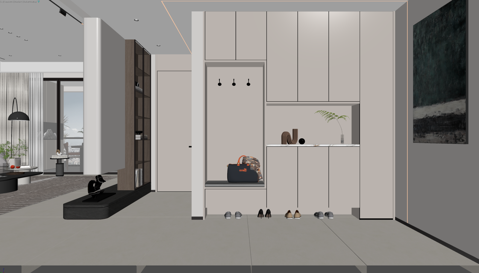 现代玄关3D模型下载【ID:1221488656】