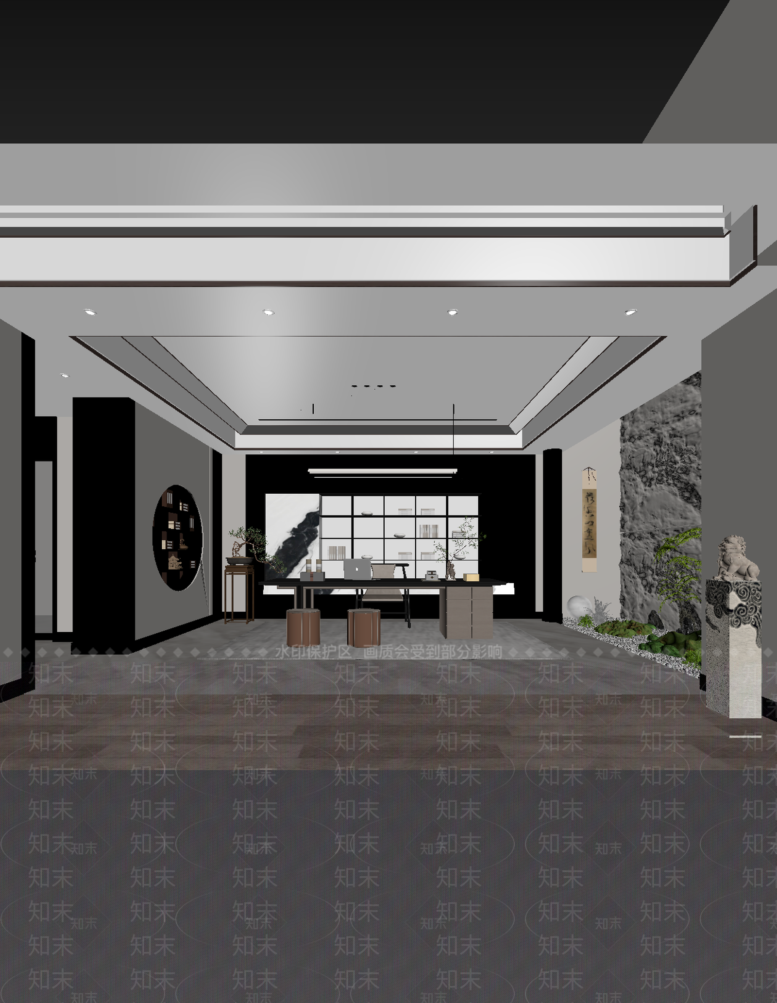 新中式茶馆3D模型下载【ID:1214105284】