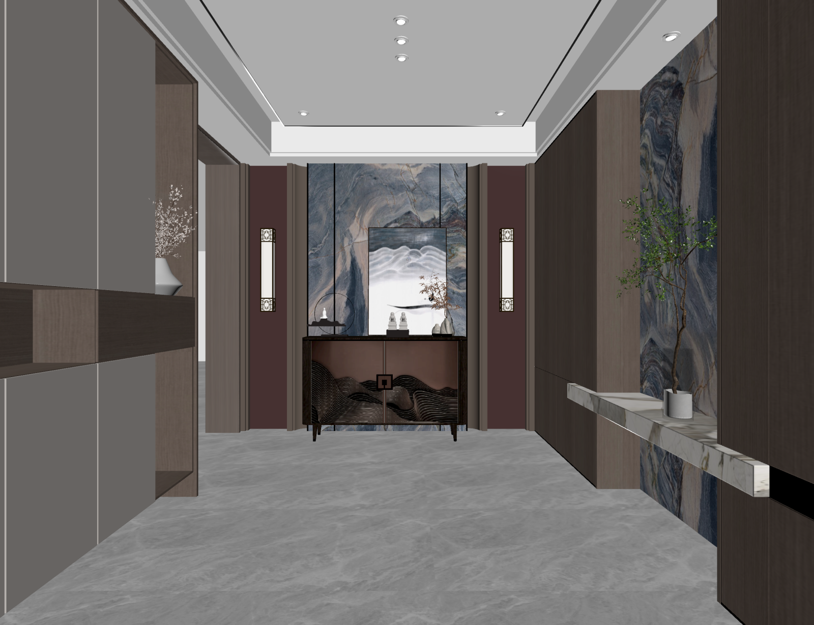 现代玄关3D模型下载【ID:1222105525】