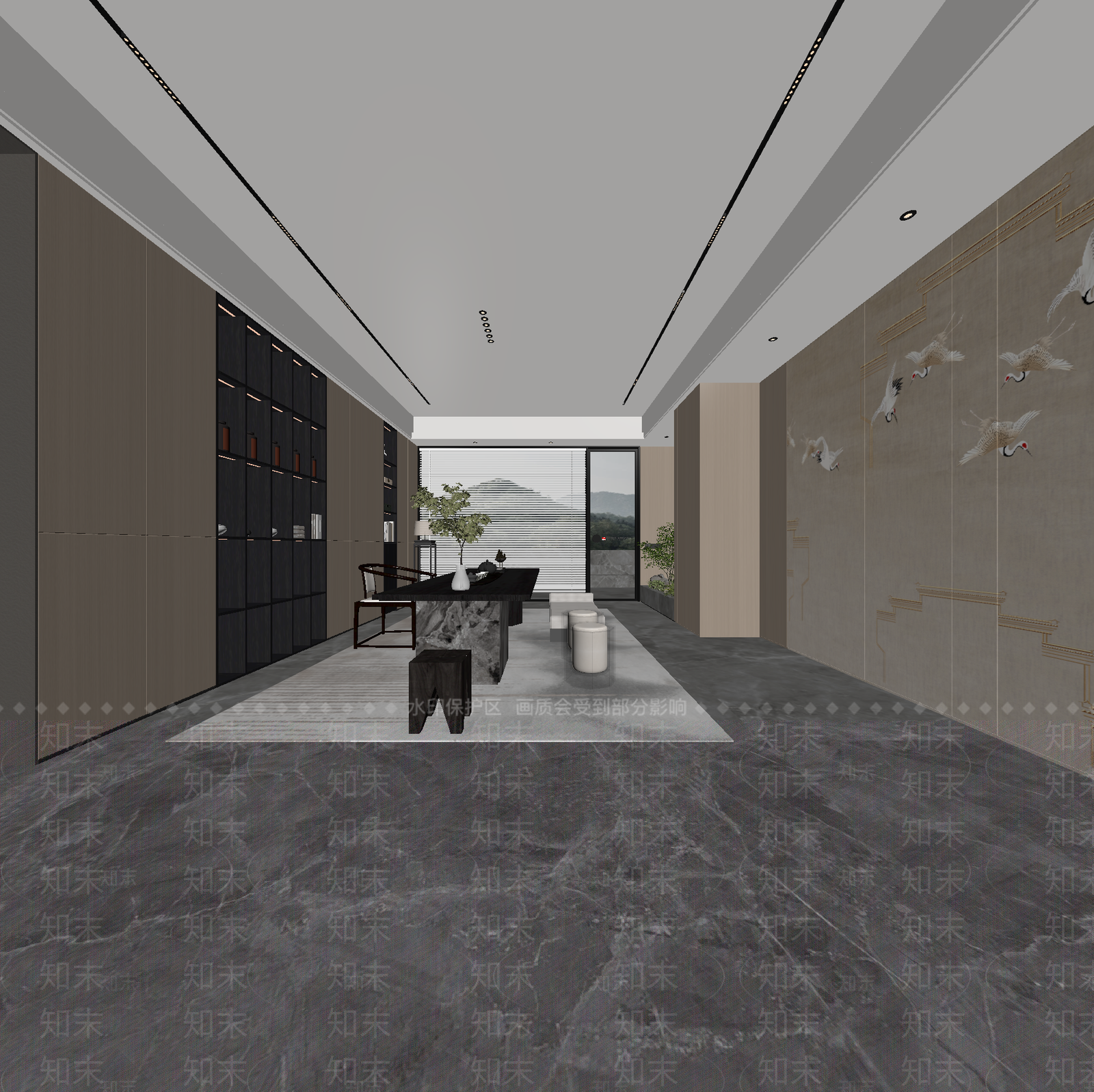 现代茶馆3D模型下载【ID:1214243282】