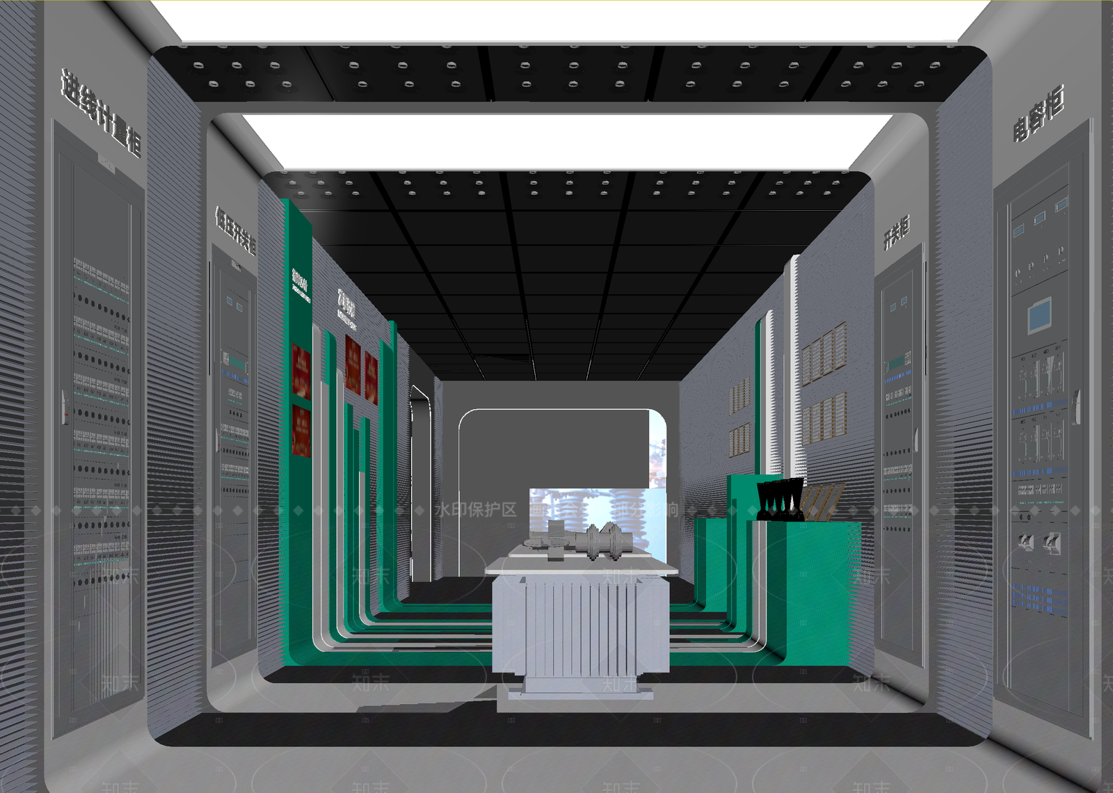 现代科技展厅3D模型下载【ID:1214972267】