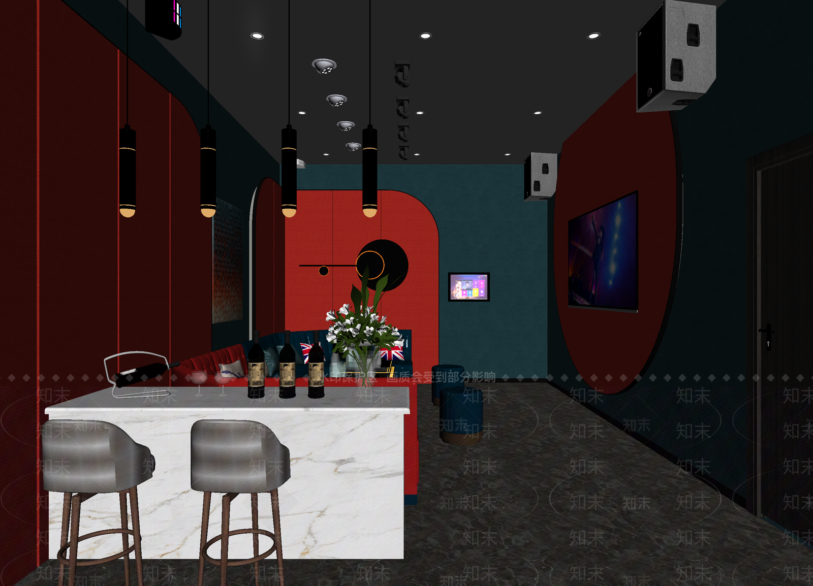 现代酒吧3D模型下载【ID:1214048553】