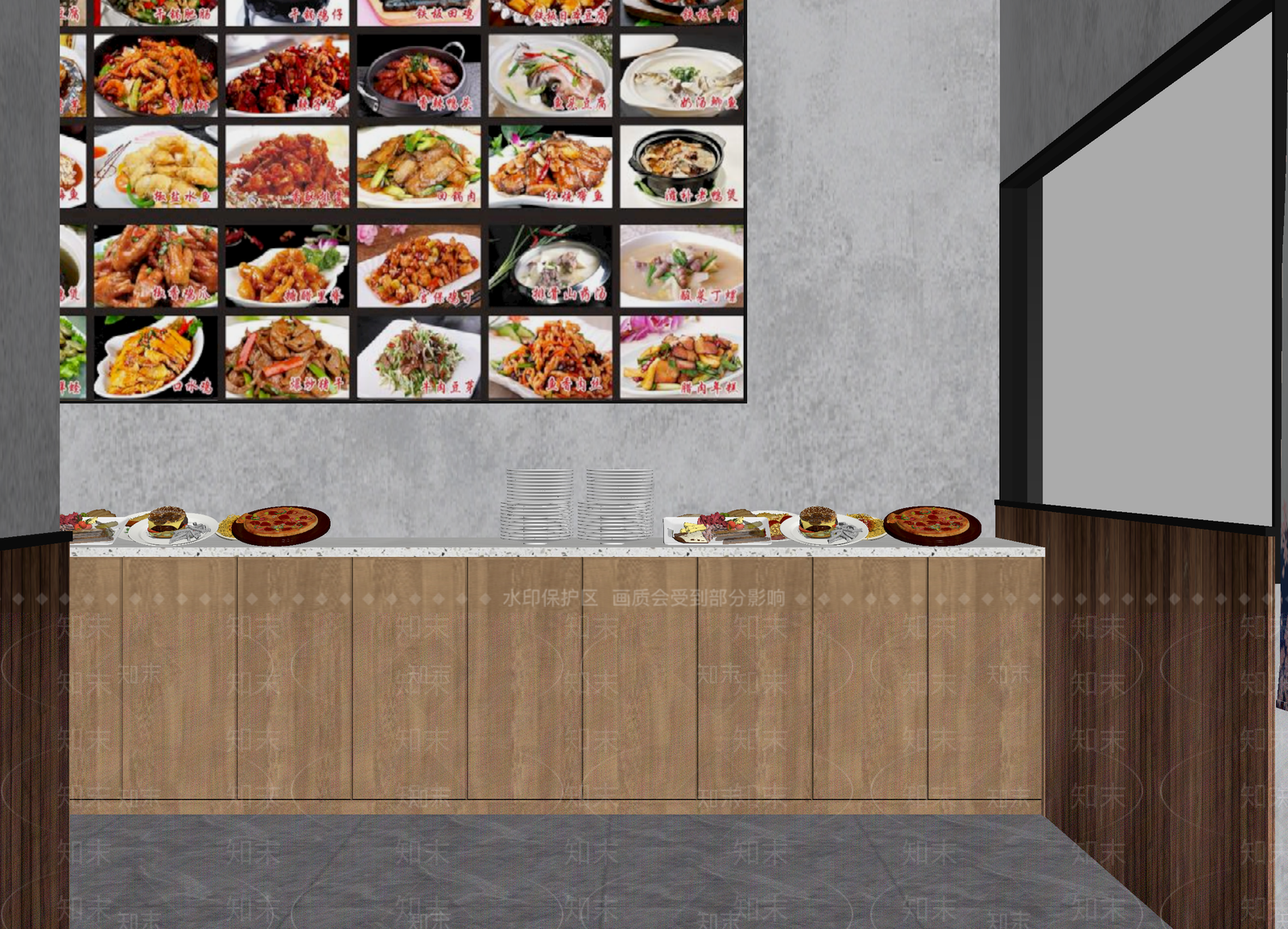 其他餐饮空间3D模型下载【ID:1214030307】