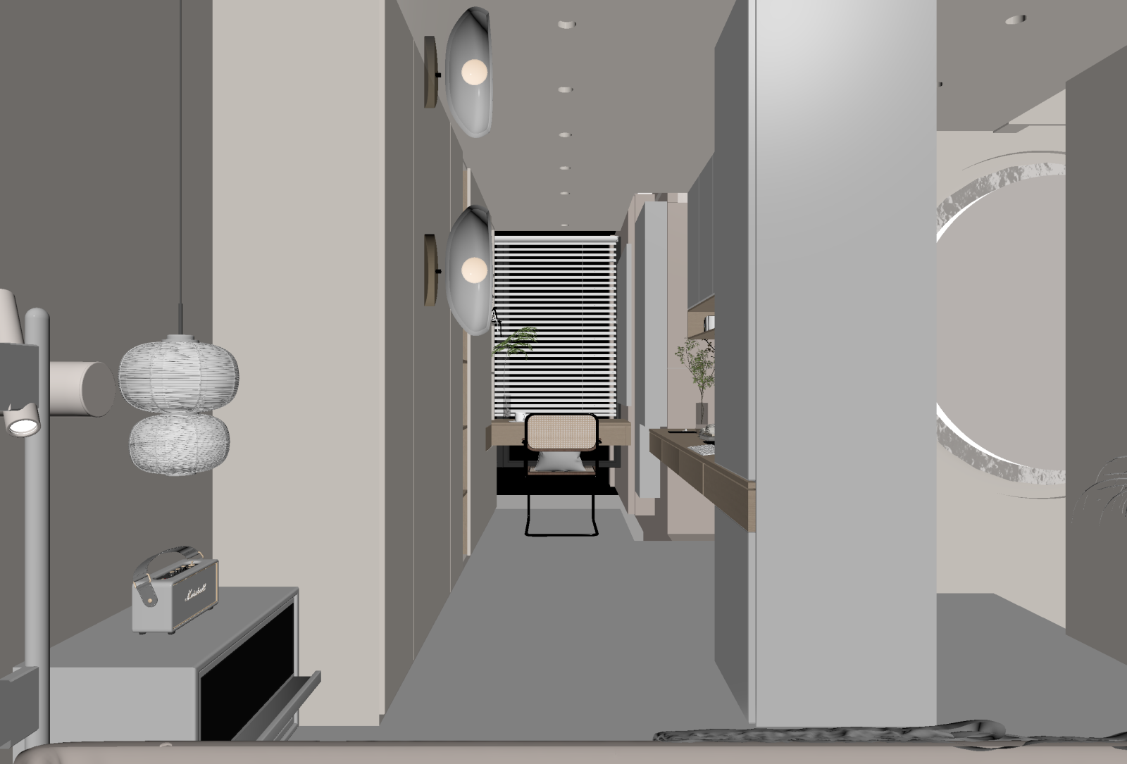 现代书房3D模型下载【ID:1221999600】