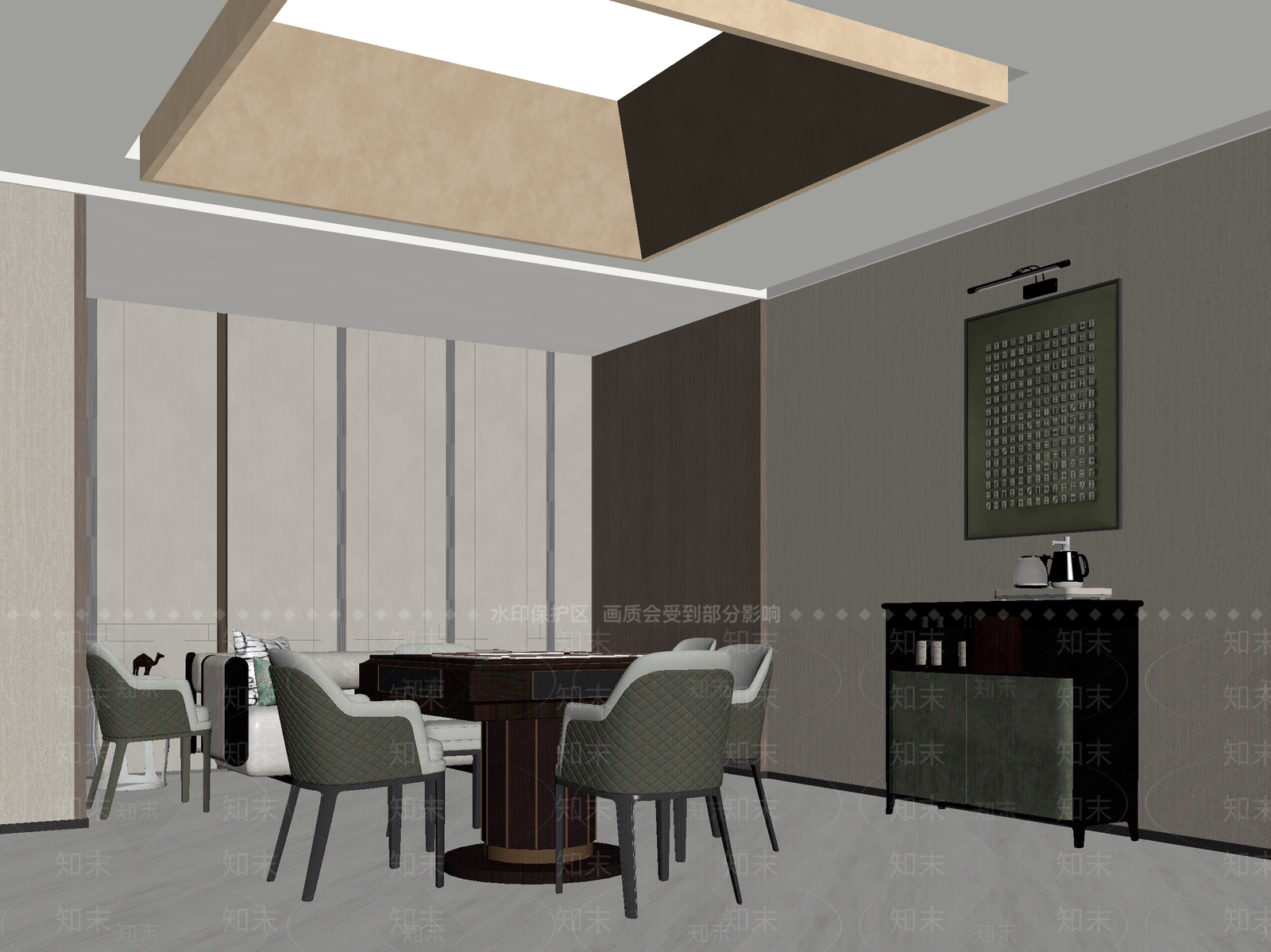 现代包厢3D模型下载【ID:1215099097】