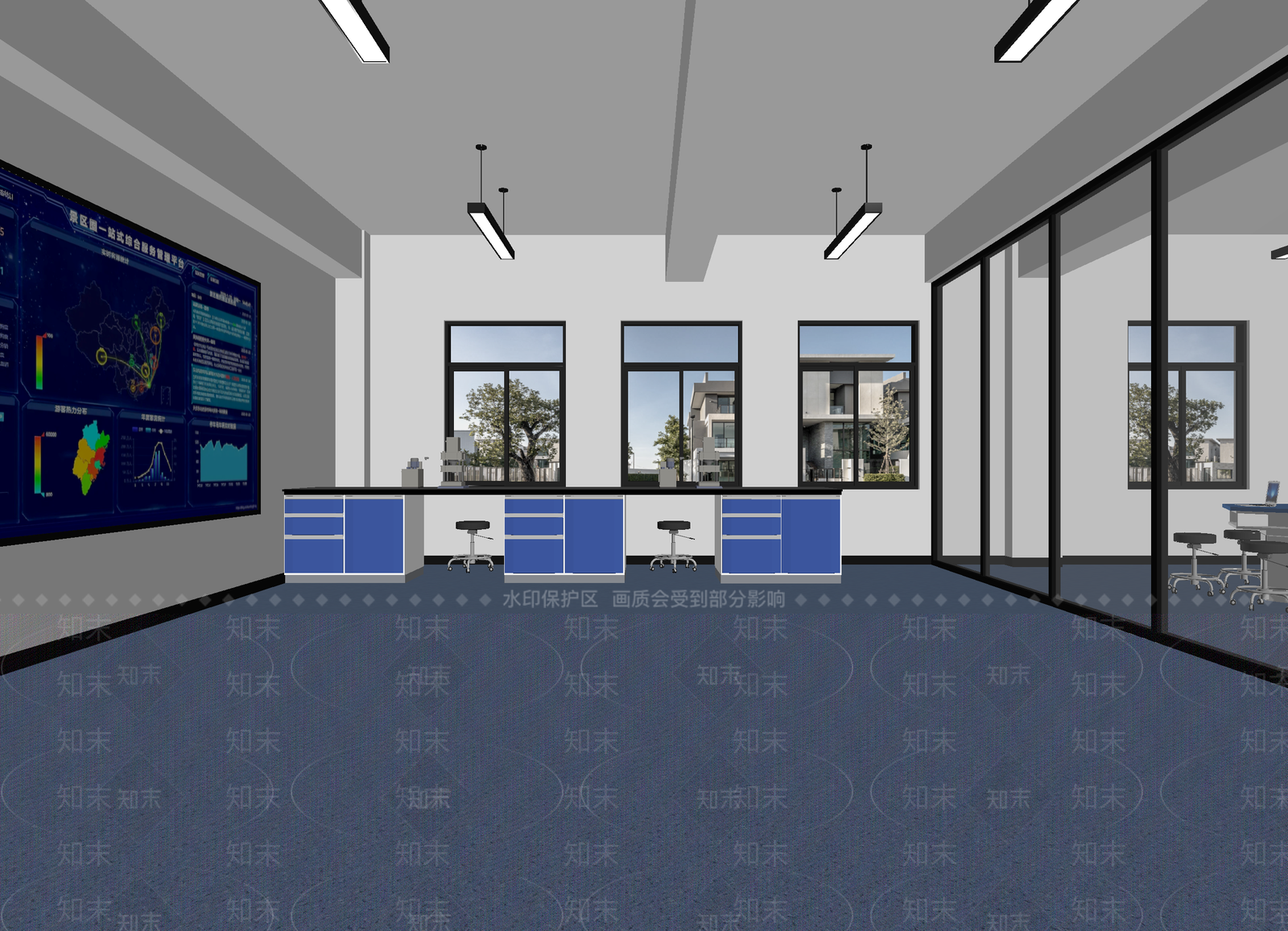 现代指挥中心3D模型下载【ID:1213995128】