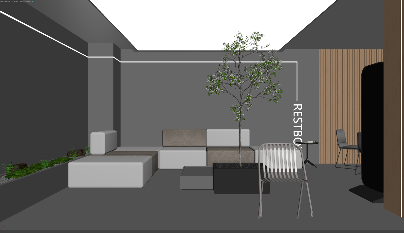 现代休息区3D模型下载【ID:1221473413】
