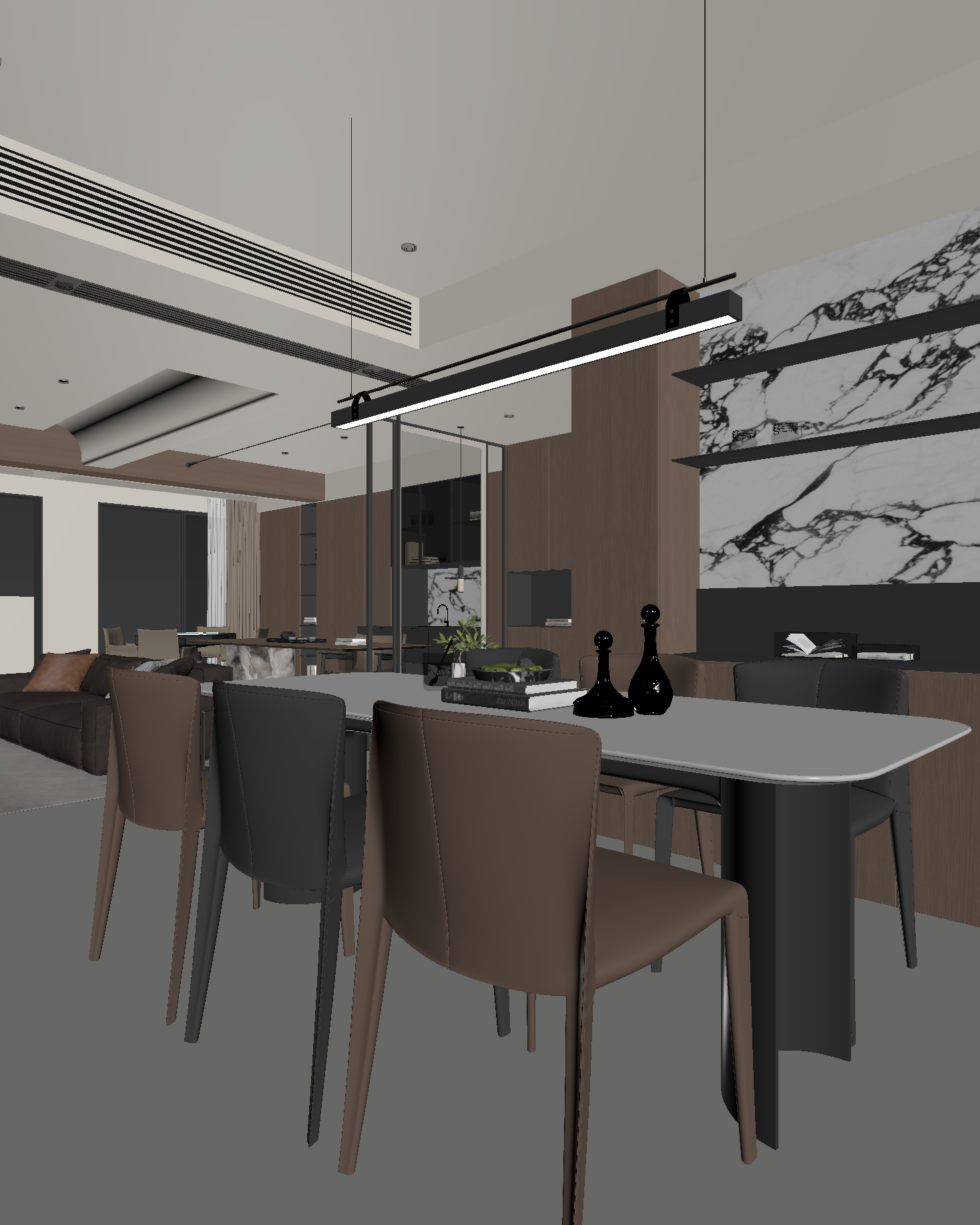 现代客餐厅3D模型下载【ID:1222016136】