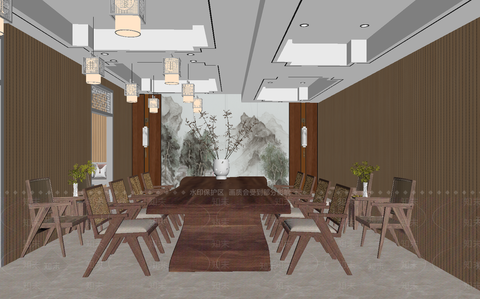 茶馆3D模型下载【ID:1213965152】