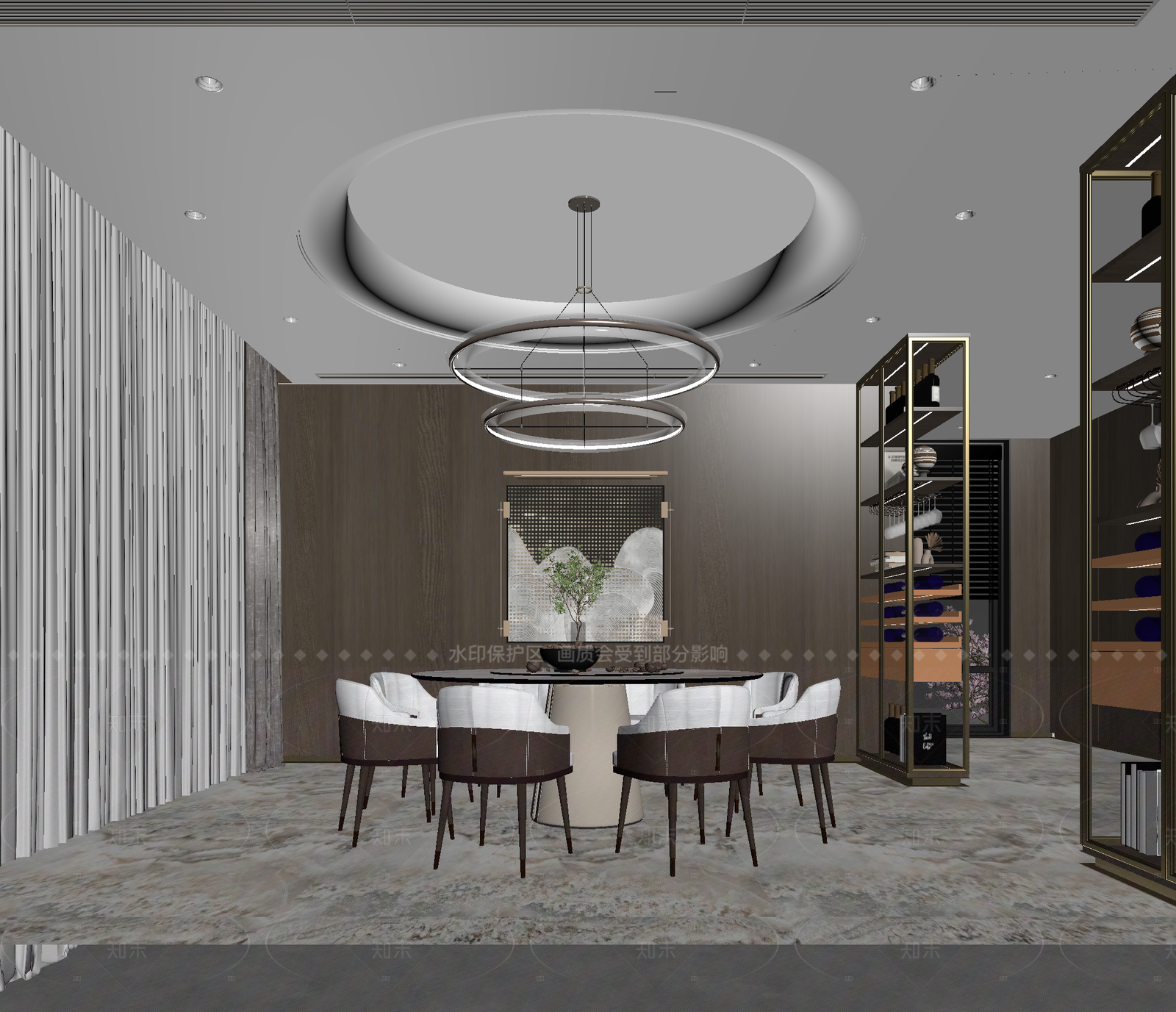 现代包厢3D模型下载【ID:1214927446】