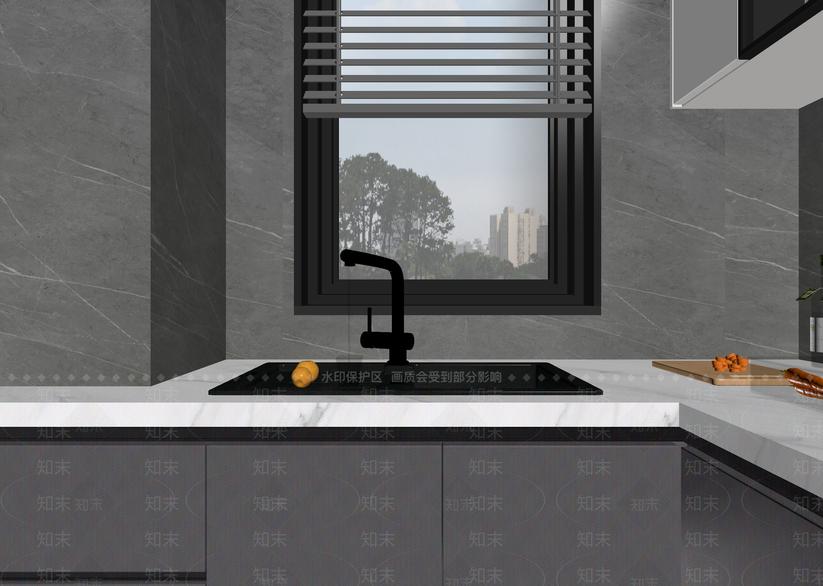 现代开放式厨房3D模型下载【ID:1214740429】