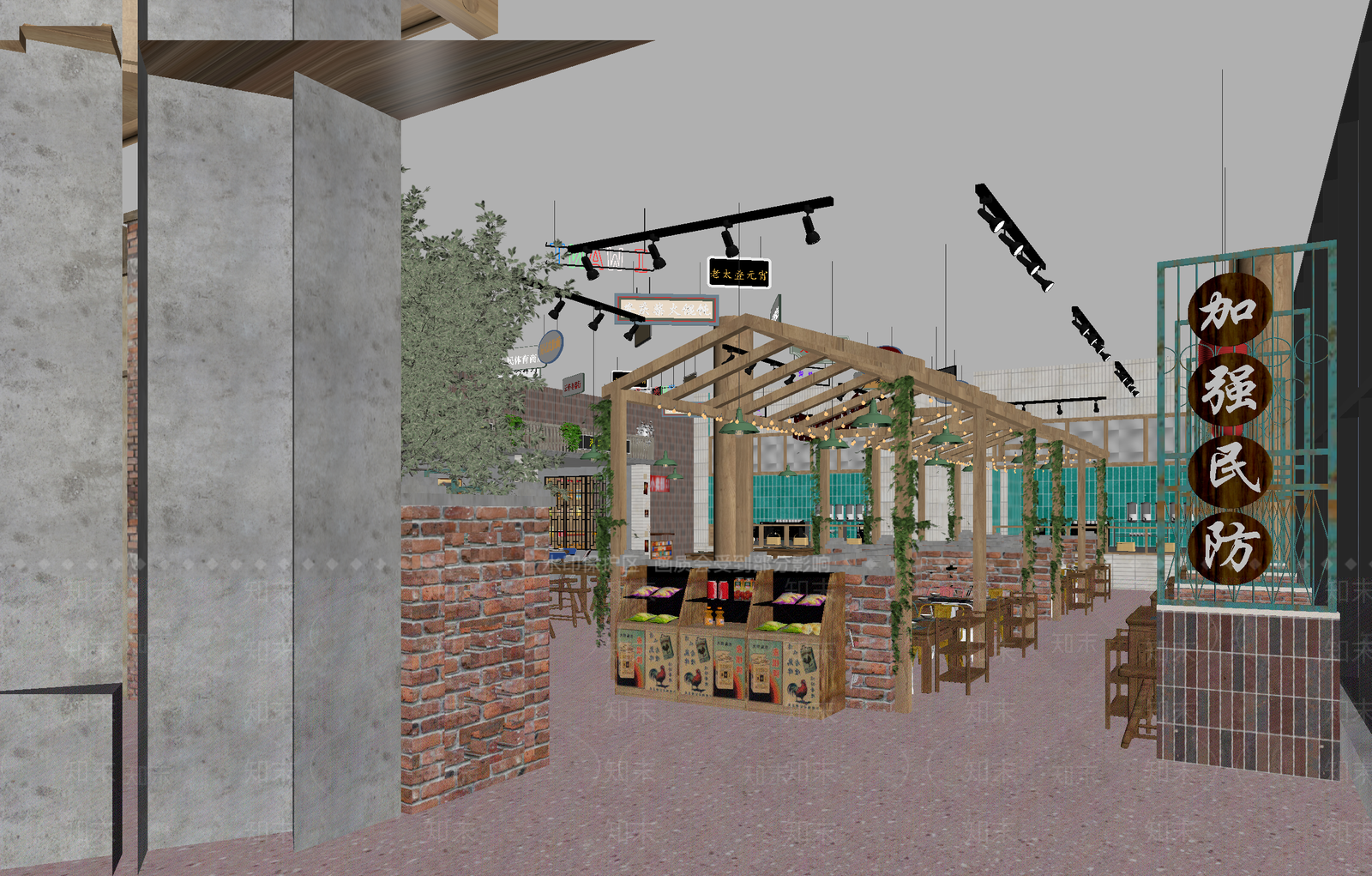 现代其他餐饮空间3D模型下载【ID:1214167802】