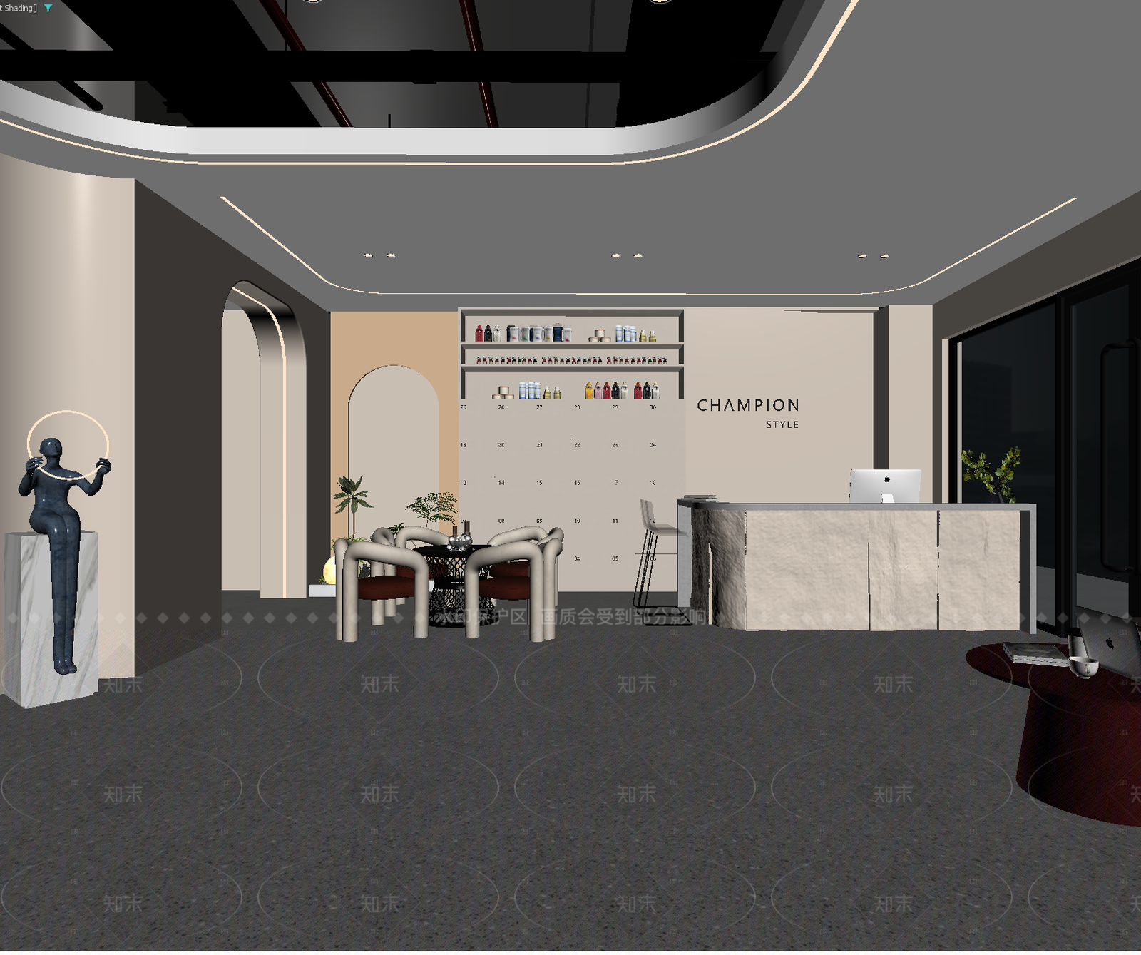 现代售楼处3D模型下载【ID:1214622679】