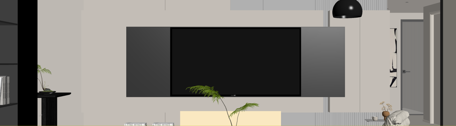 现代家居客厅3D模型下载【ID:1221901727】