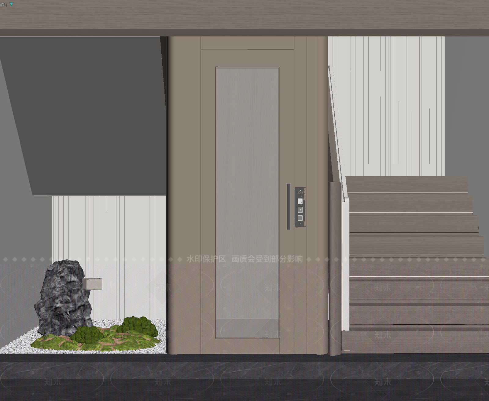 现代玄关3D模型下载【ID:1214564030】