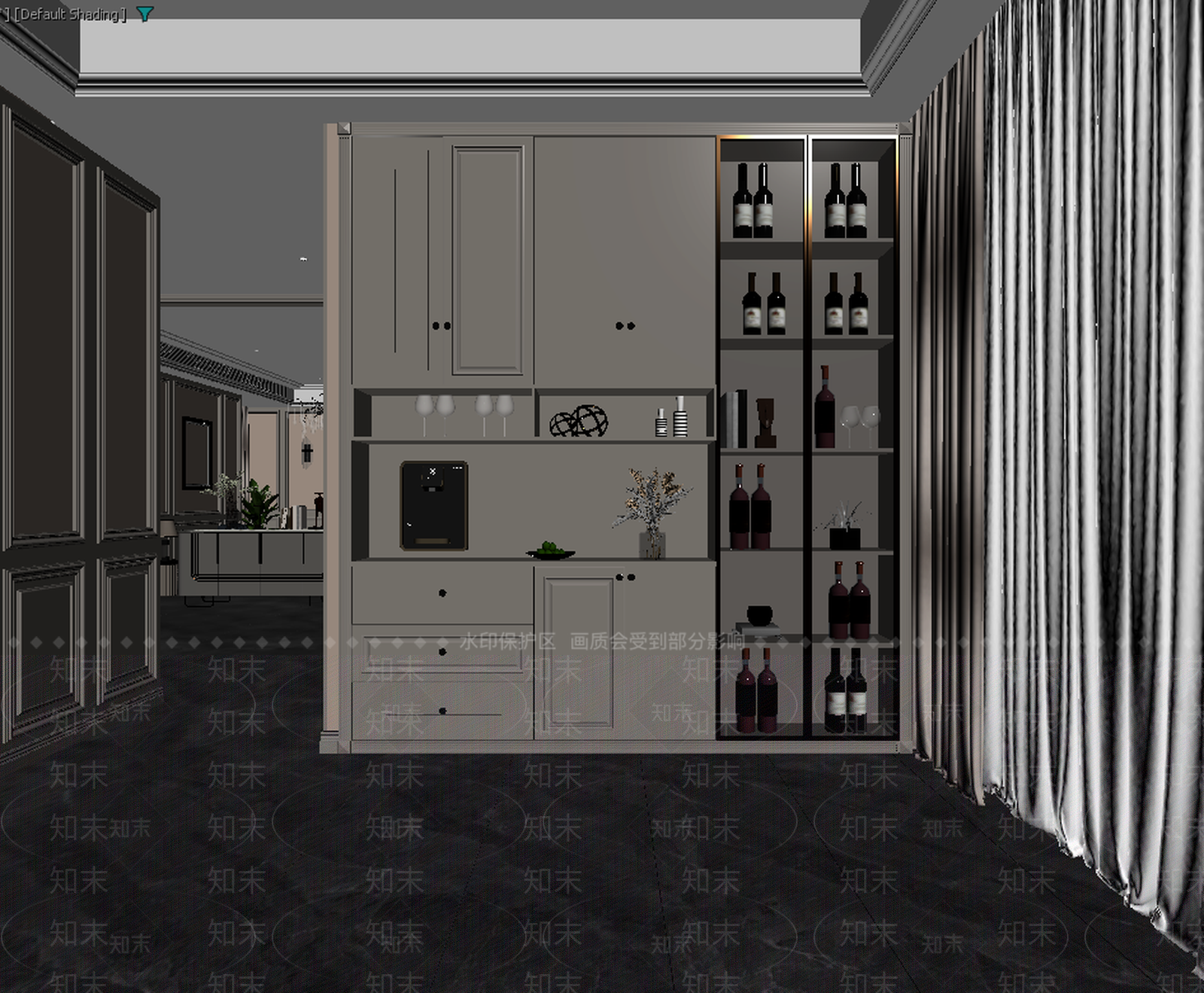 美式酒窖3D模型下载【ID:1213913085】