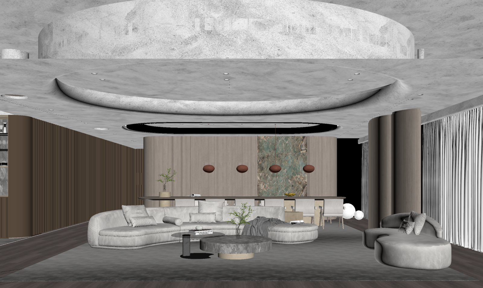 客餐厅3D模型下载【ID:1222123445】