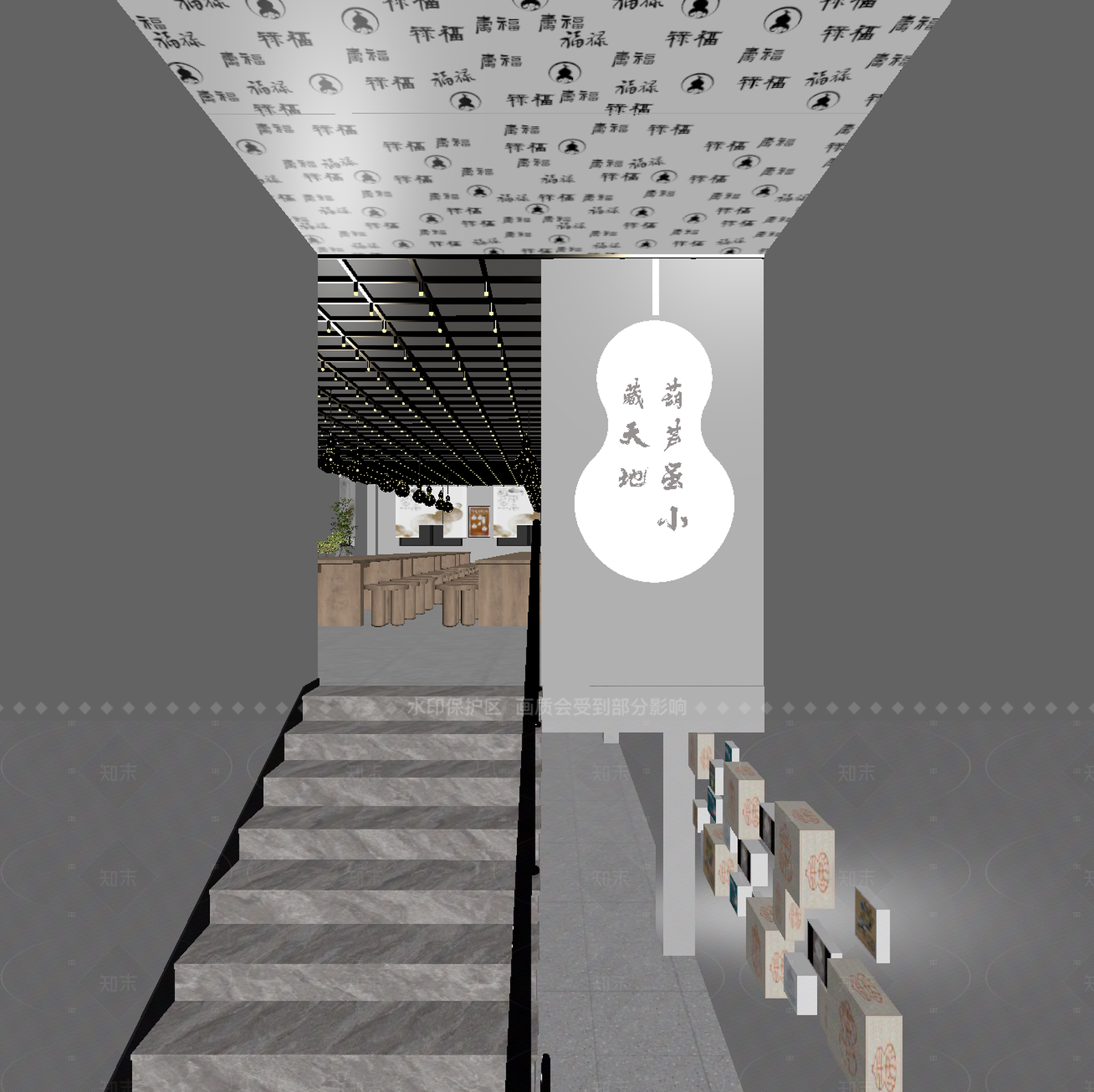 新中式茶馆3D模型下载【ID:1214624294】