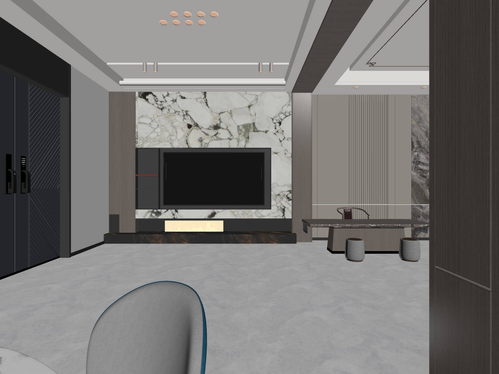 新中式家居客厅3D模型下载【ID:1222028332】