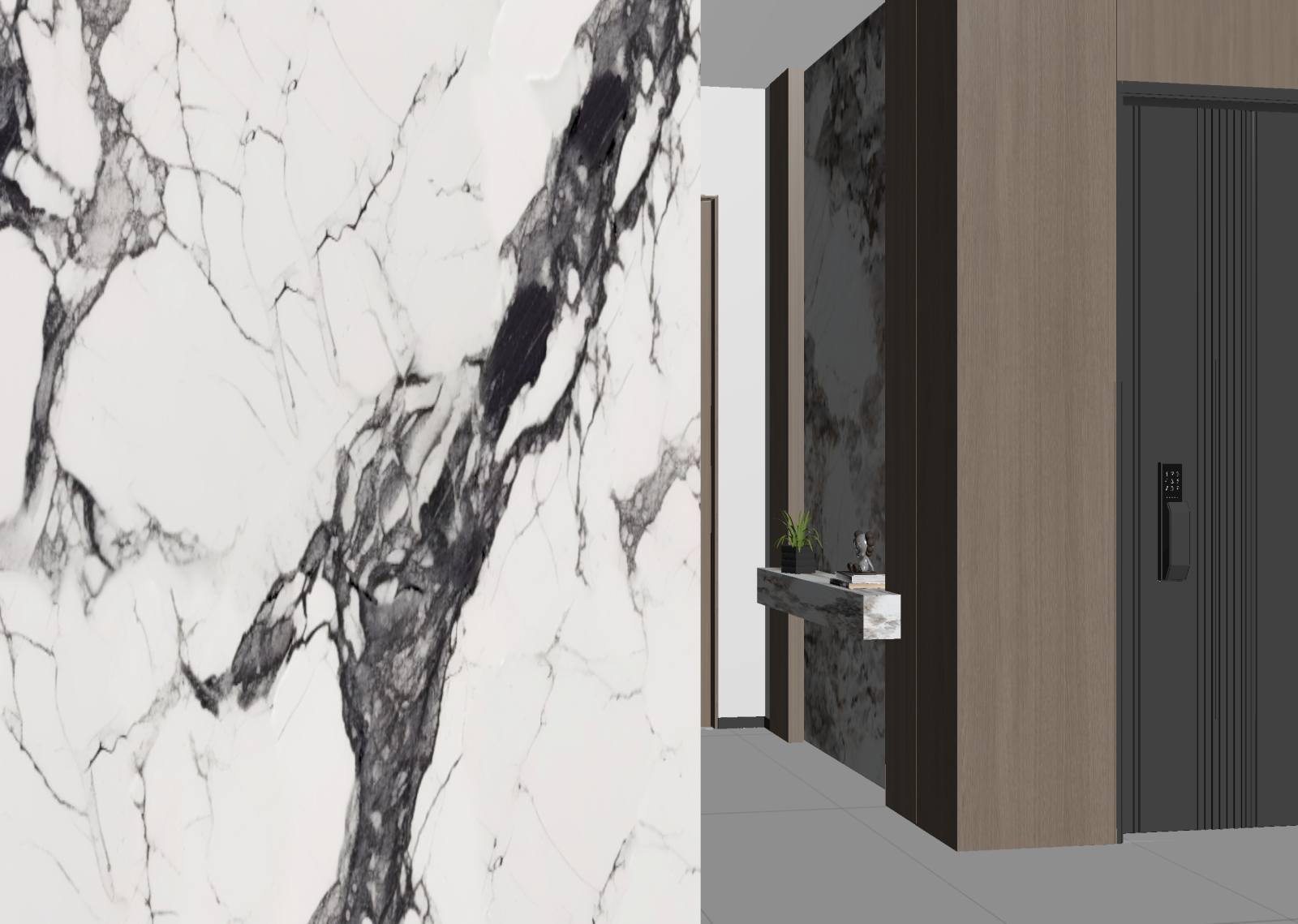 现代玄关3D模型下载【ID:1221471405】