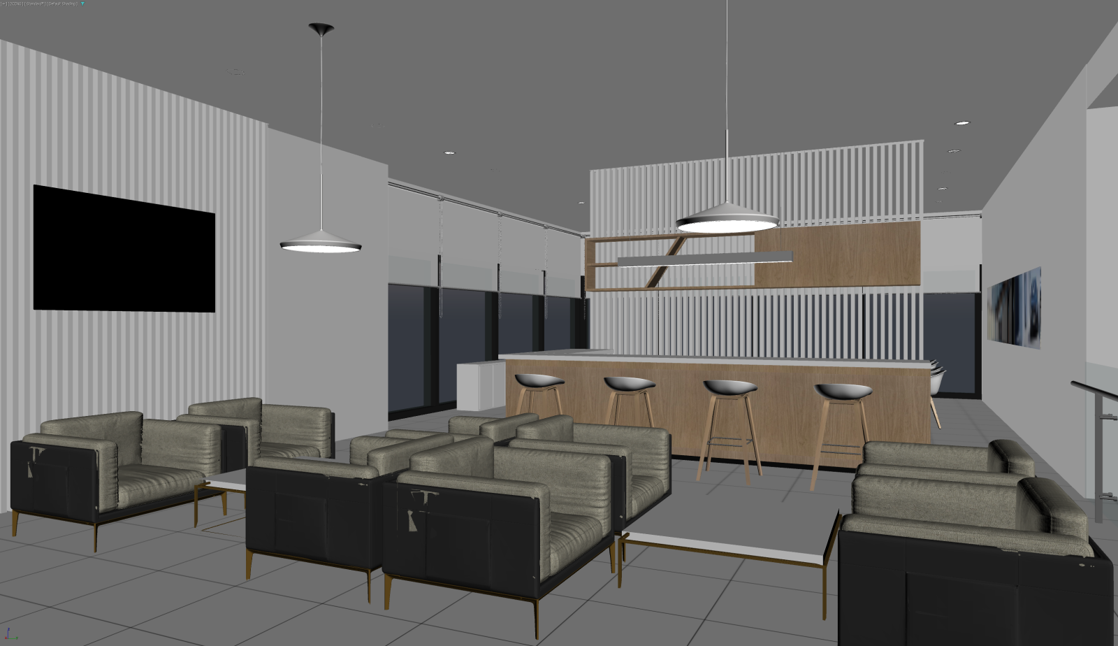 现代休息区3D模型下载【ID:1221782315】