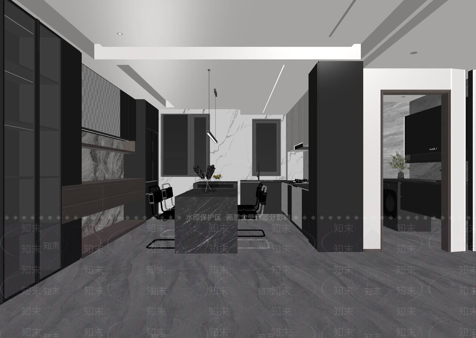 现代其他通用空间3D模型下载【ID:1214798850】