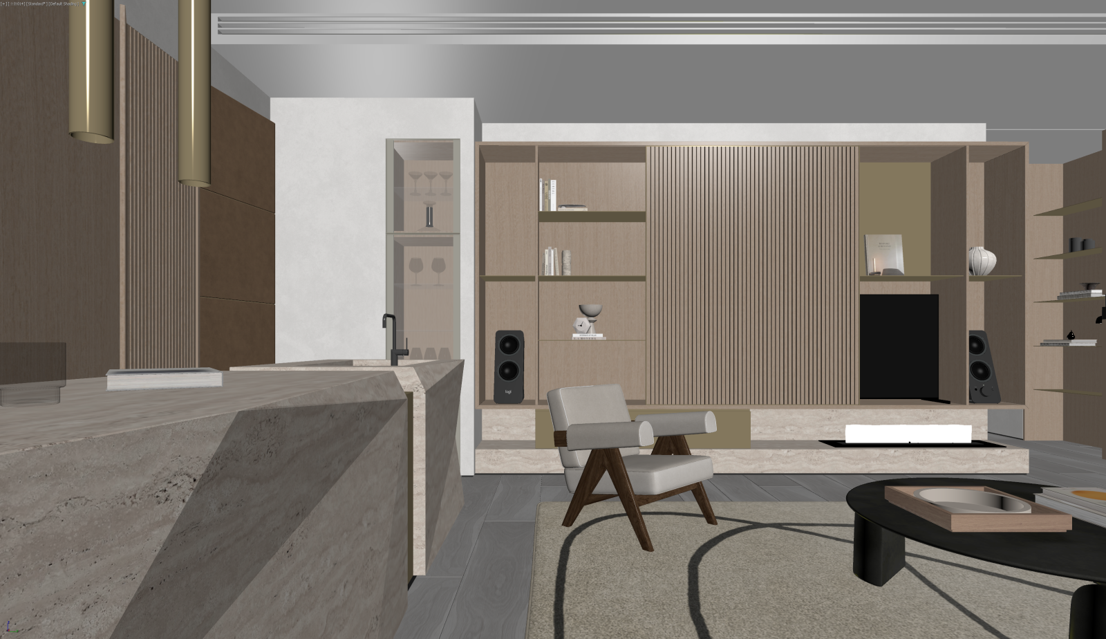 现代客餐厅3D模型下载【ID:1221518290】