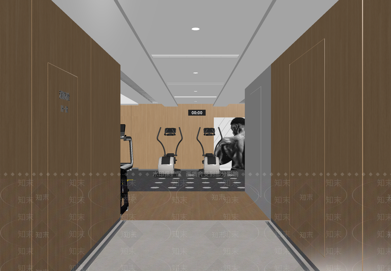 新中式健身房3D模型下载【ID:1214164323】