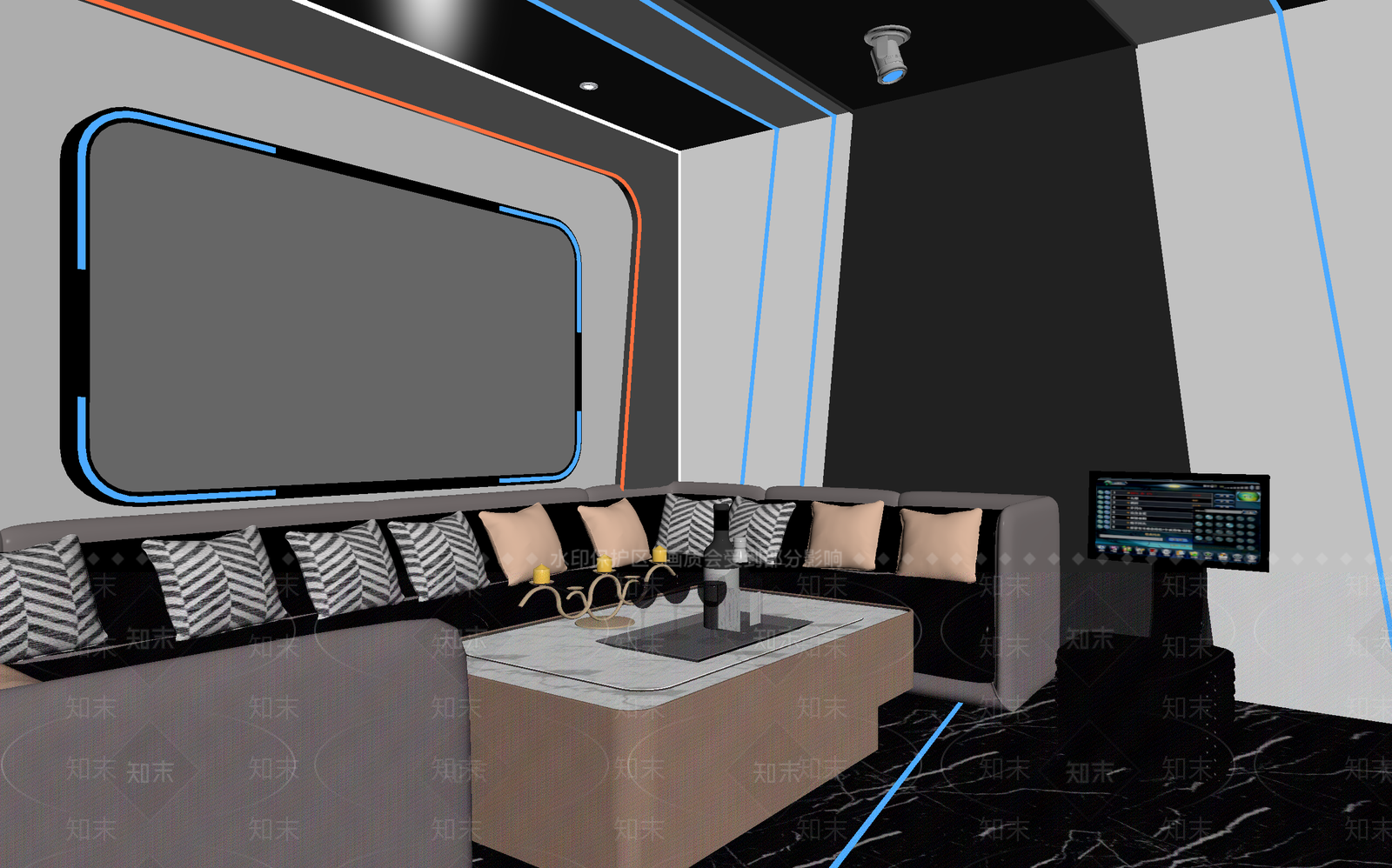 现代电竞房3D模型下载【ID:1214169330】