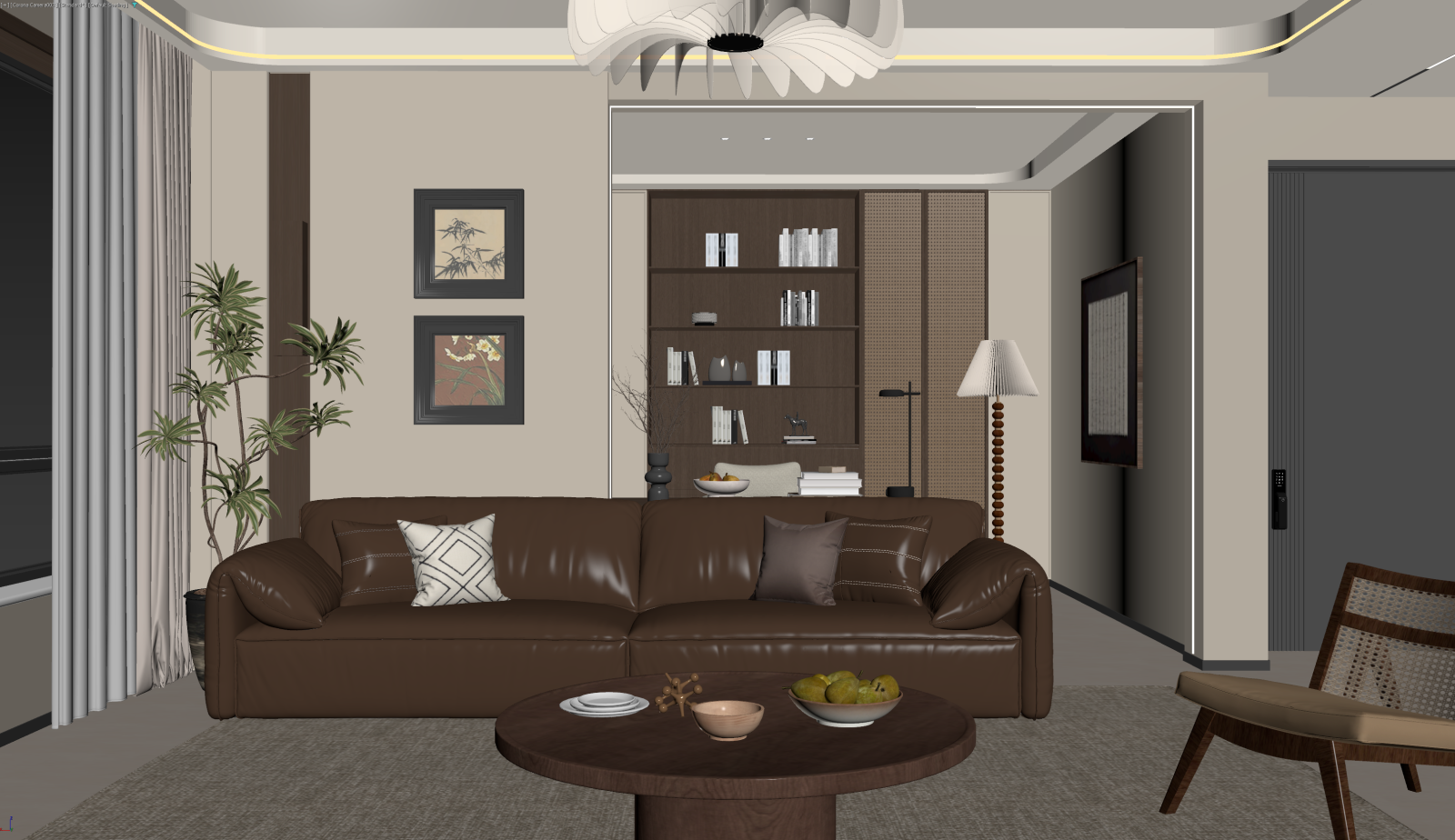 中古家居客厅3D模型下载【ID:1222011091】