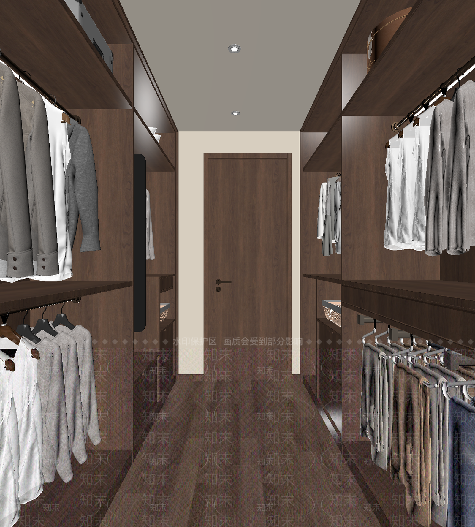 侘寂衣帽间3D模型下载【ID:1214848014】
